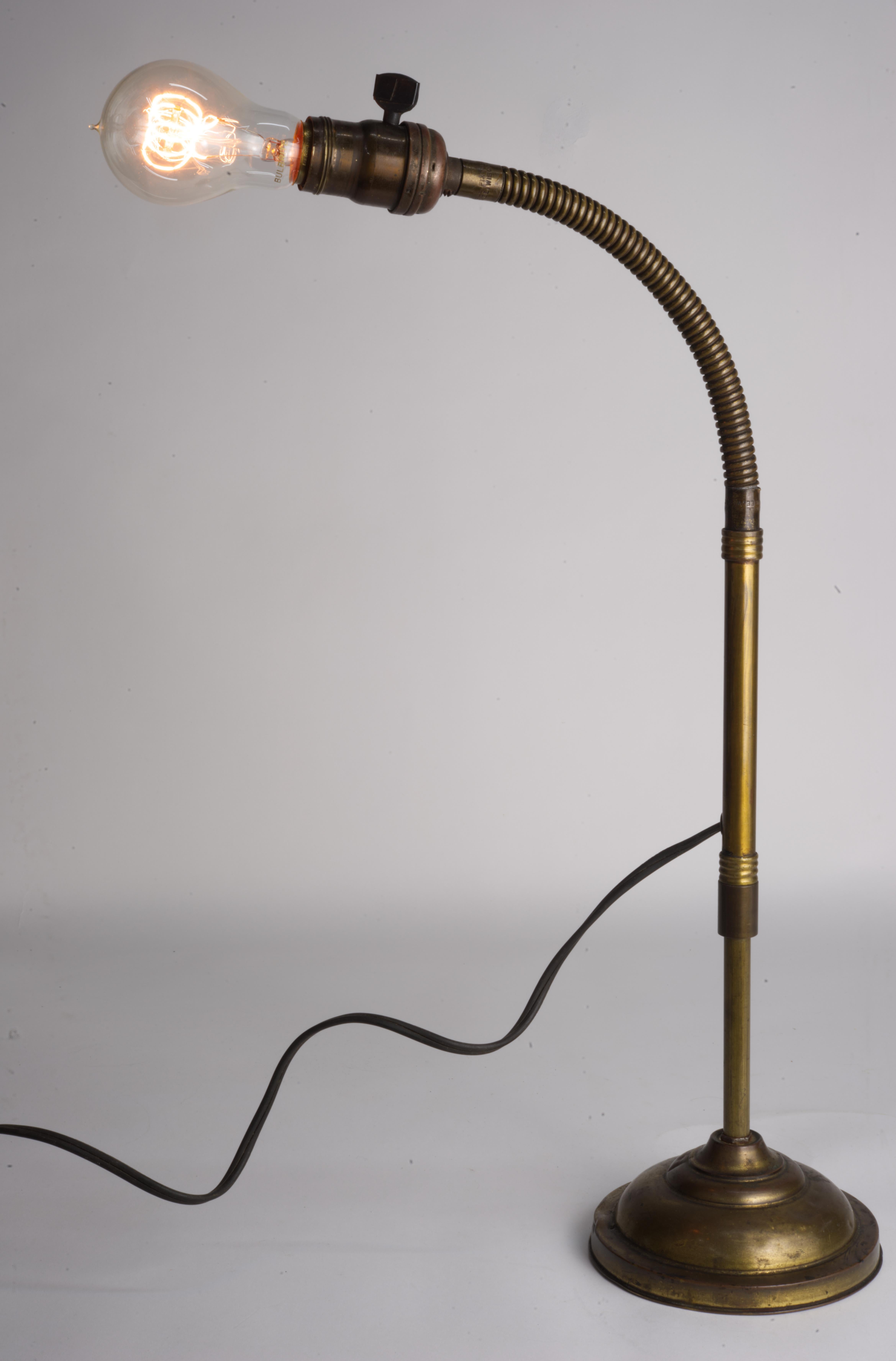 Industrial The Adjustable Fixture Co. Table lamp, Rare  For Sale