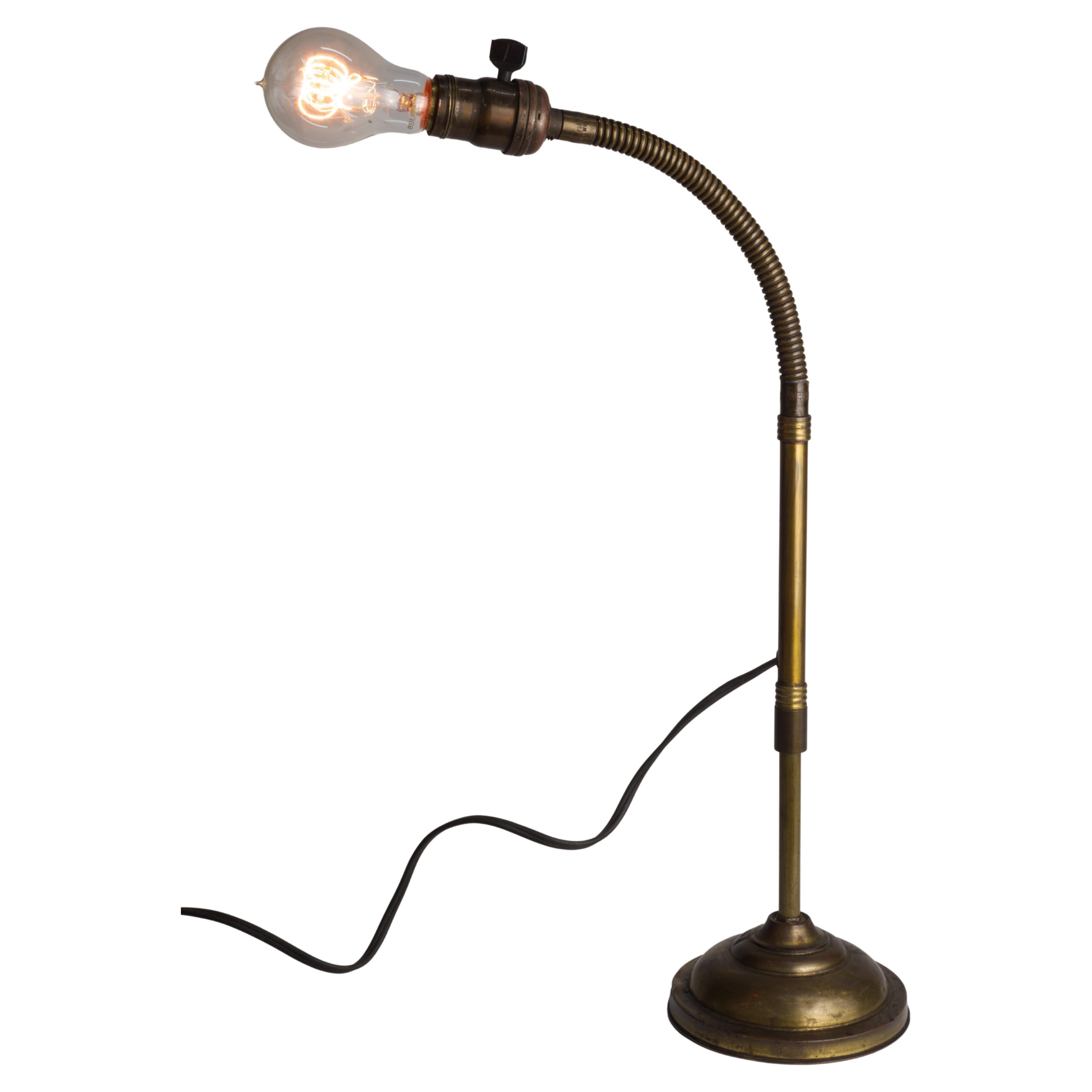 The Adjustable Fixture Co. Table lamp, Rare  For Sale