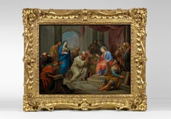 Adoration of the Magi and Christ Amongst the Doctors a Pair, Oil on Copper