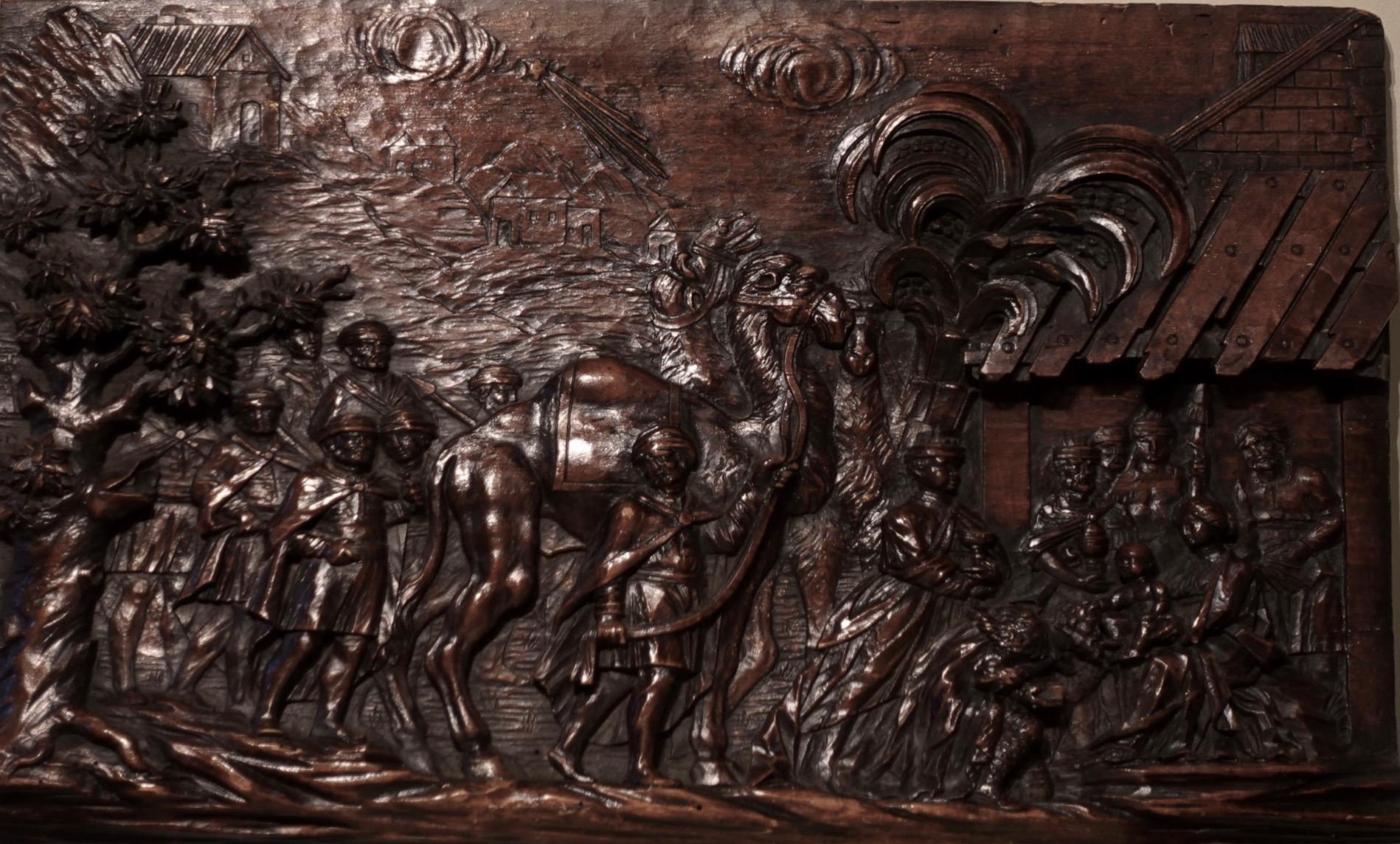 Carved Adoration of the Magi, Flanders, 17th Century For Sale