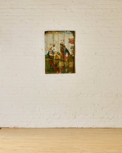 "The Adoration of the Magi" Oil on Panel Painting