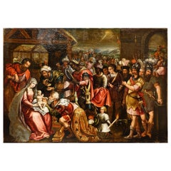 The Adoration of the Magi", school of Frans I FRANCKEN (1542-1616)