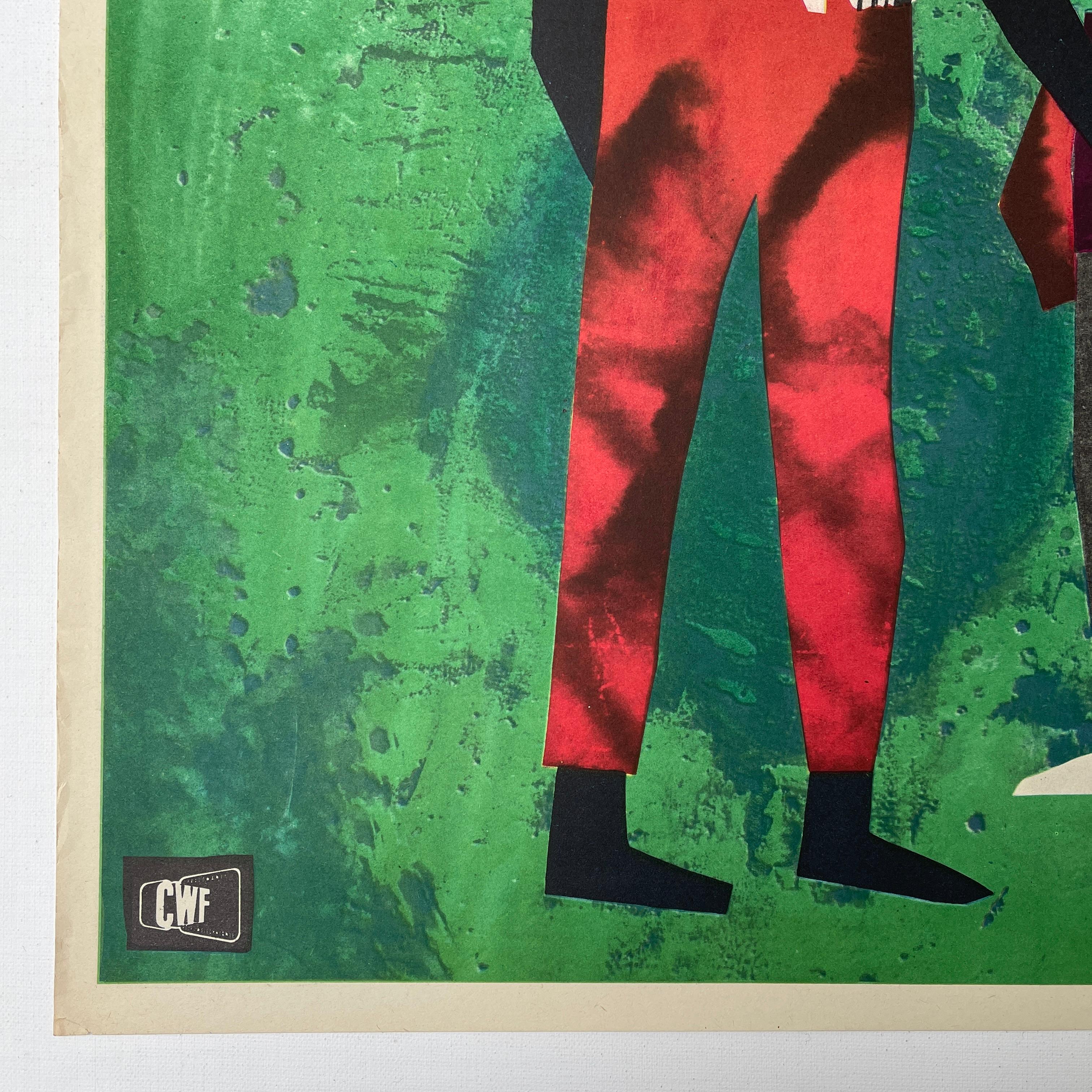 Mid-20th Century Adventures of Huckleberry Finn by Jerzy Srokowski, 1962 Polish Film Poster