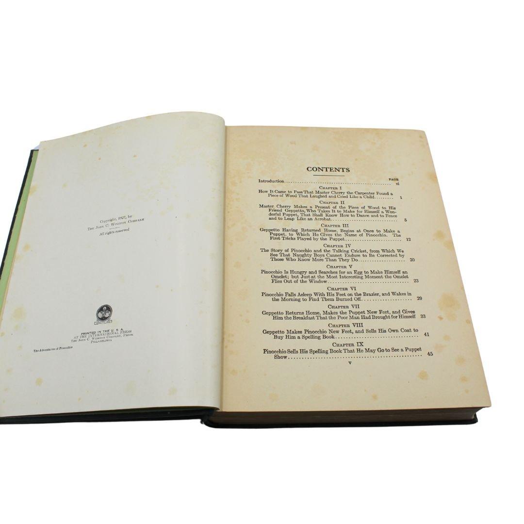 Les aventures de Pinocchio de C. Collodi, illustré par F. Richardson, 1927 Bon état - En vente à Colorado Springs, CO