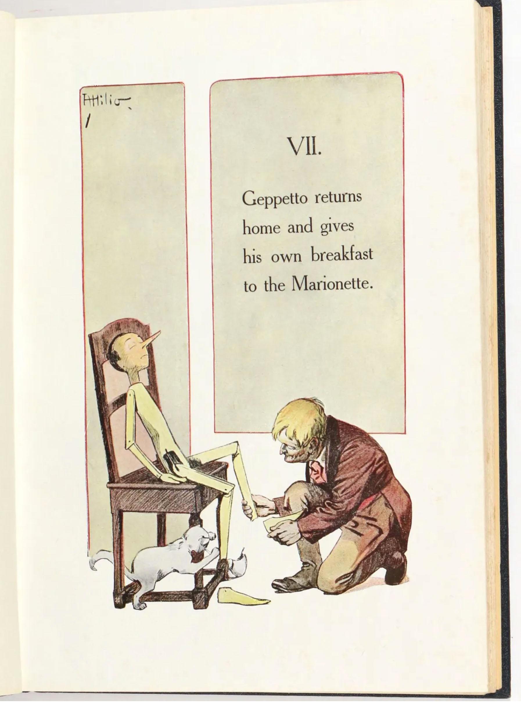 20th Century The Adventures of Pinocchio, FIRST AMERICAN EDITION, illustrated by A. Mussino For Sale