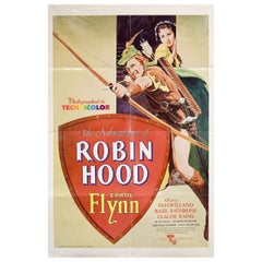 "The Adventures of Robin Hood" R1976 U.S. One Sheet Film Poster