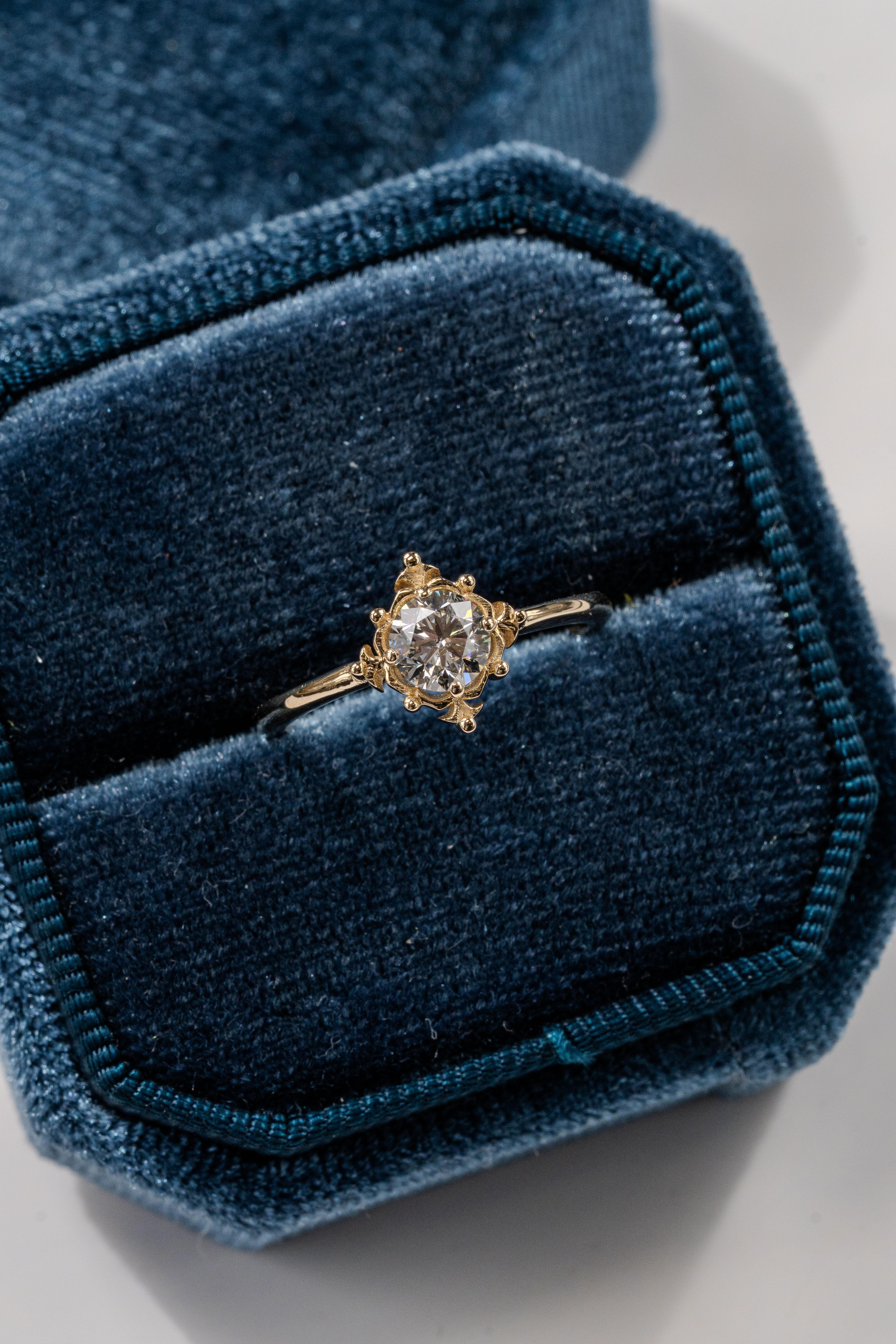 For Sale:  ‘The Aevum ‘ 0.50ct Diamond Engagement Ring 2