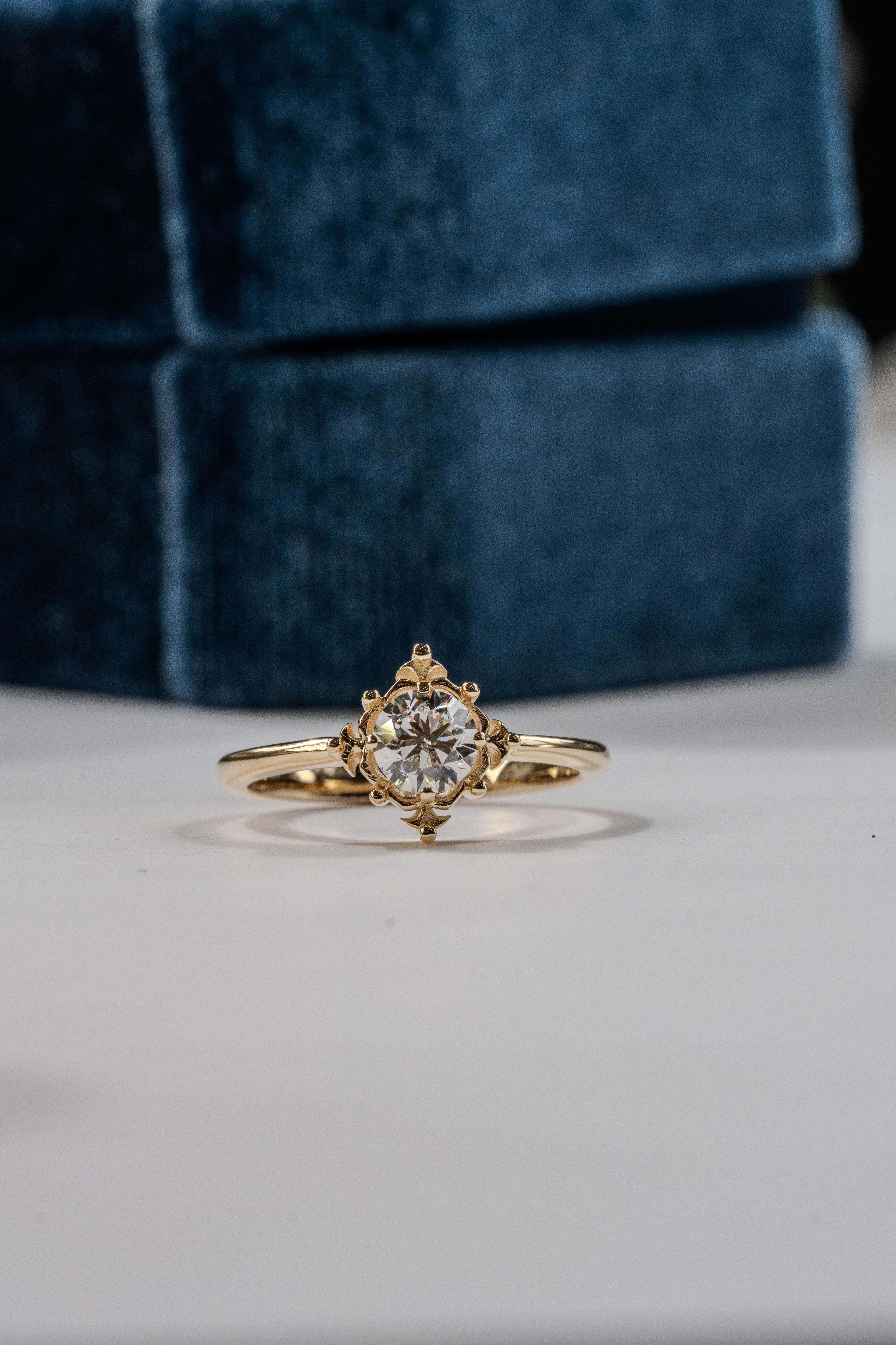 For Sale:  ‘The Aevum ‘ 0.50ct Diamond Engagement Ring 3