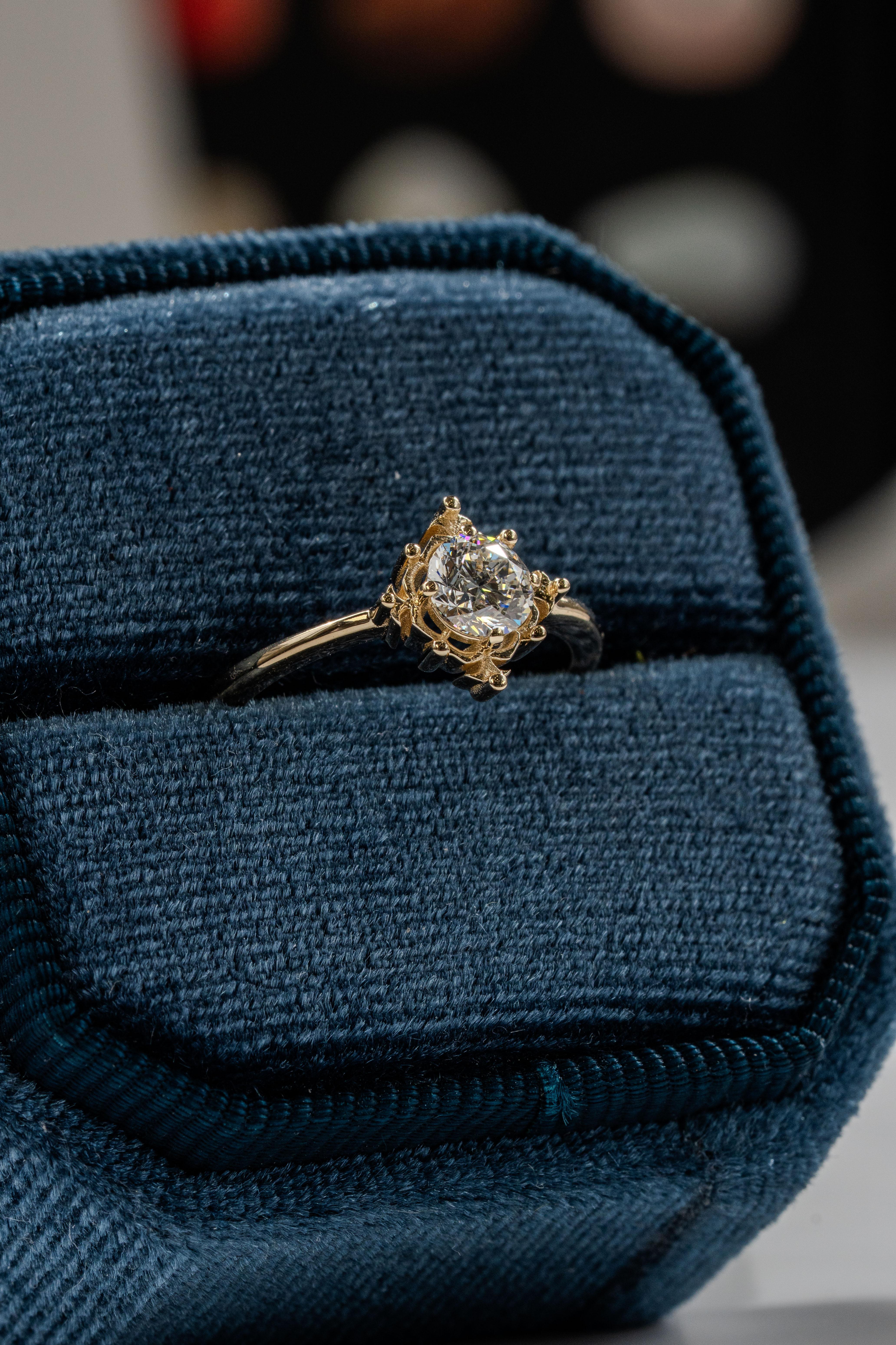 For Sale:  ‘The Aevum ‘ 0.50ct Diamond Engagement Ring 5