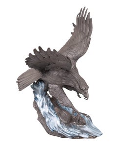 The Alaskin Chilkat bald Eagle Statue Pewter By Paul Brunelle