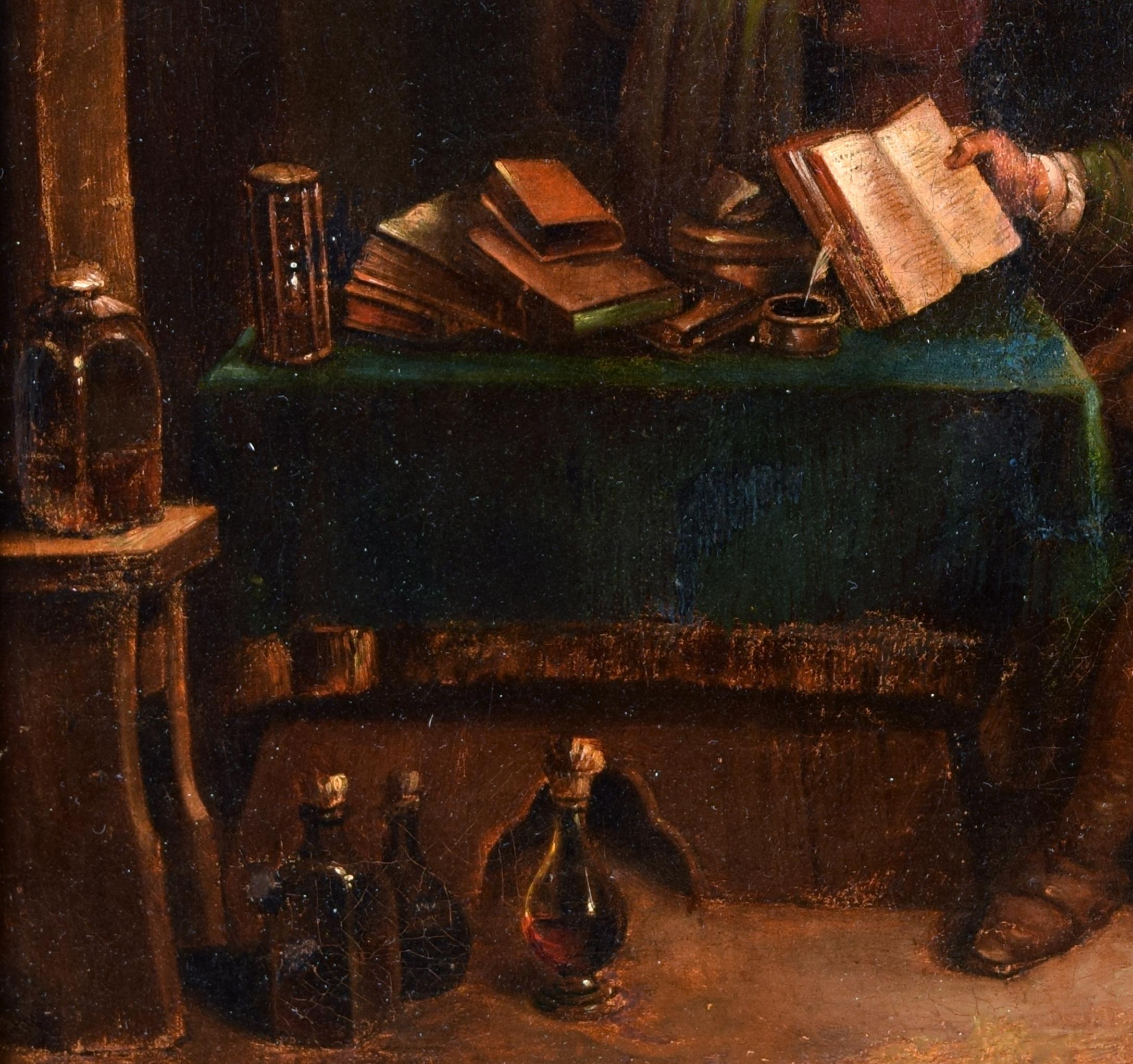 Other Alchemist, Oil on Canvas, Flemish School, 18th Century