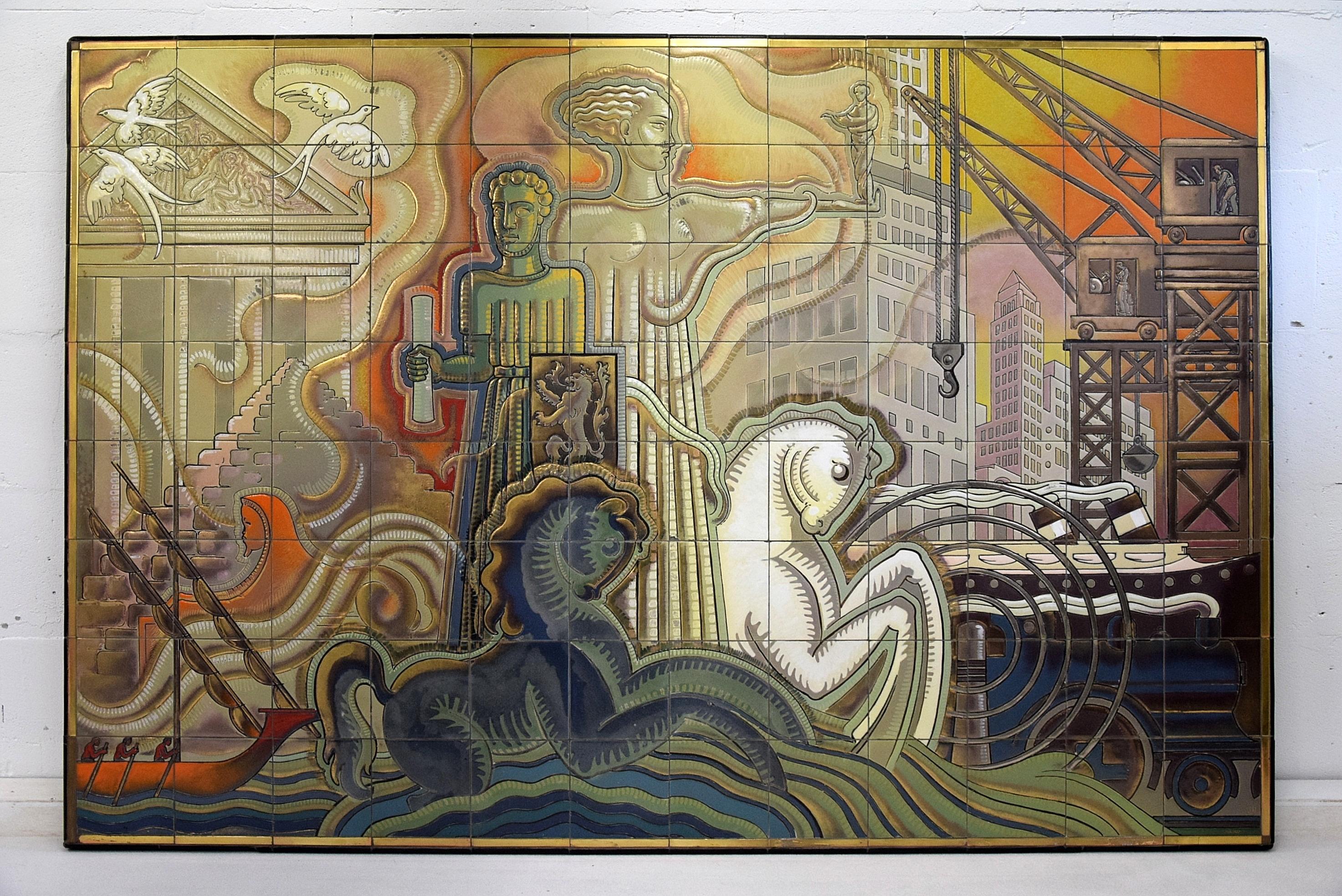 The Allegorical Representation of Architecture and Sculptural Art 1948 en vente 3