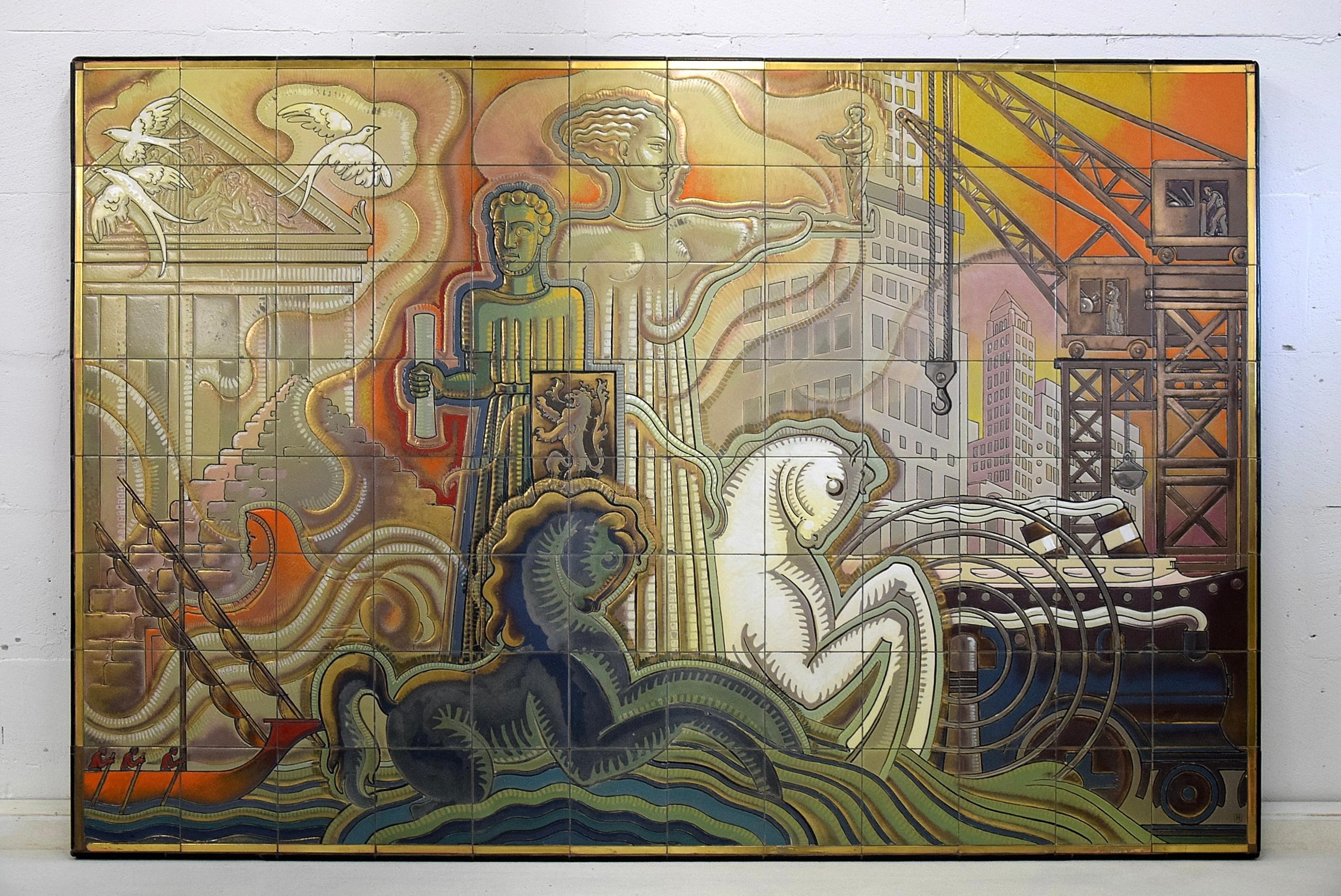 The Allegorical Representation of Architecture and Sculptural Art 1948 en vente 8