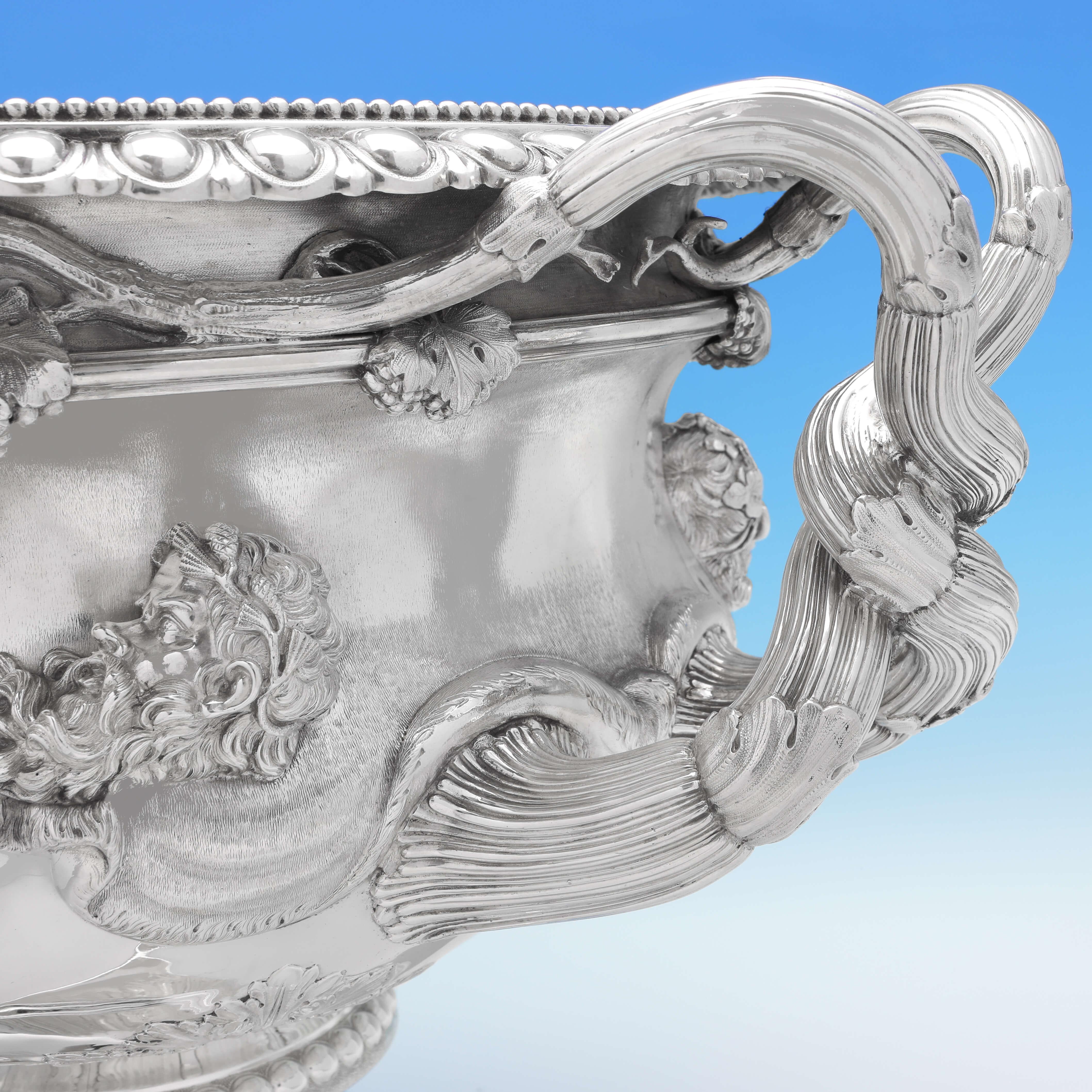 British 'The Allenby Cup' a Monumental Sterling Silver Warwick Vase by Barnards, 1906
