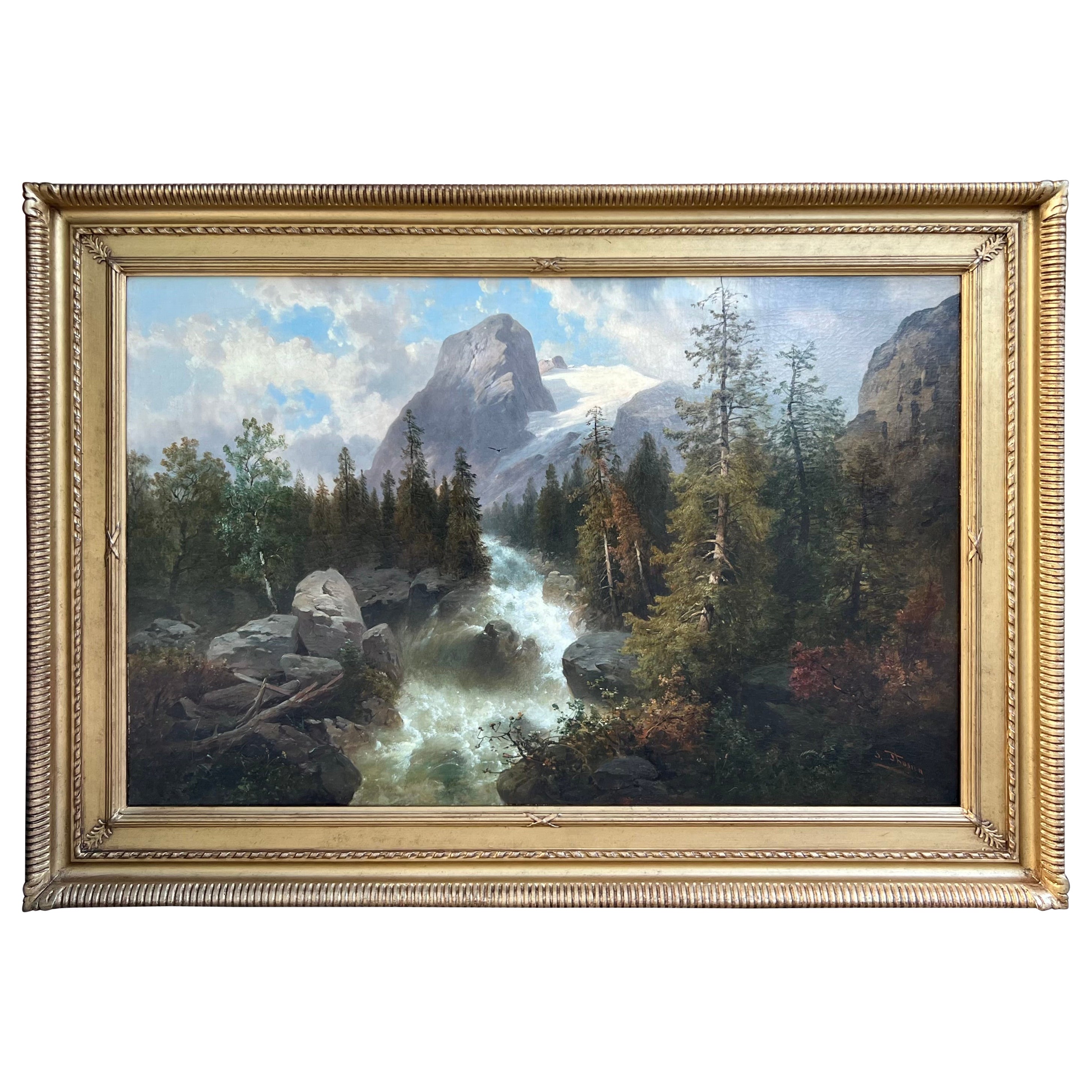 « Le torrent de la rivière alpine » de Josef Thoma