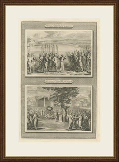 The Altar of Witness and Joshua Renews the Covenant, Mortier Bible circa 1700