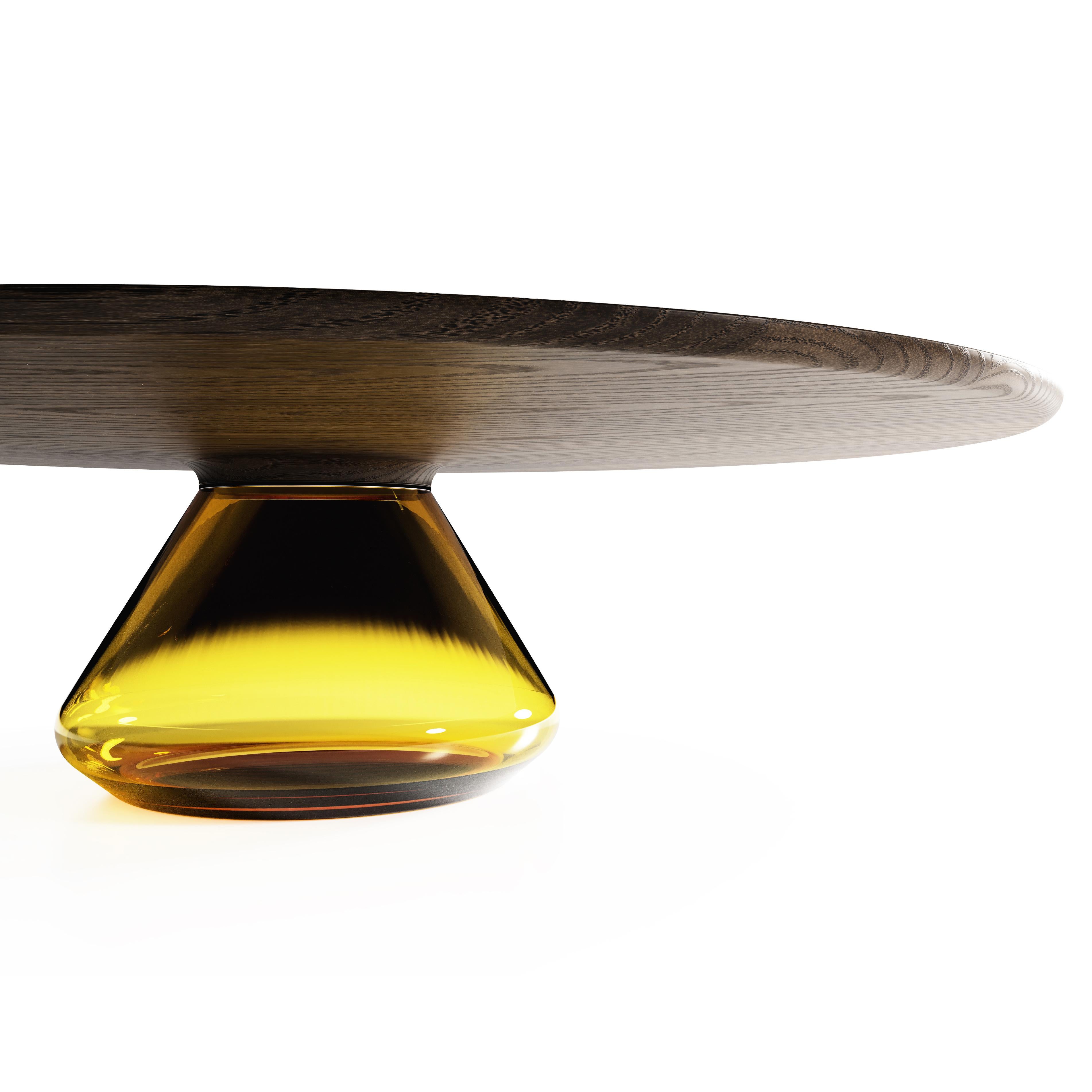 Modern Amber Eclipse I, Limited Edition Coffee Table by Grzegorz Majka For Sale