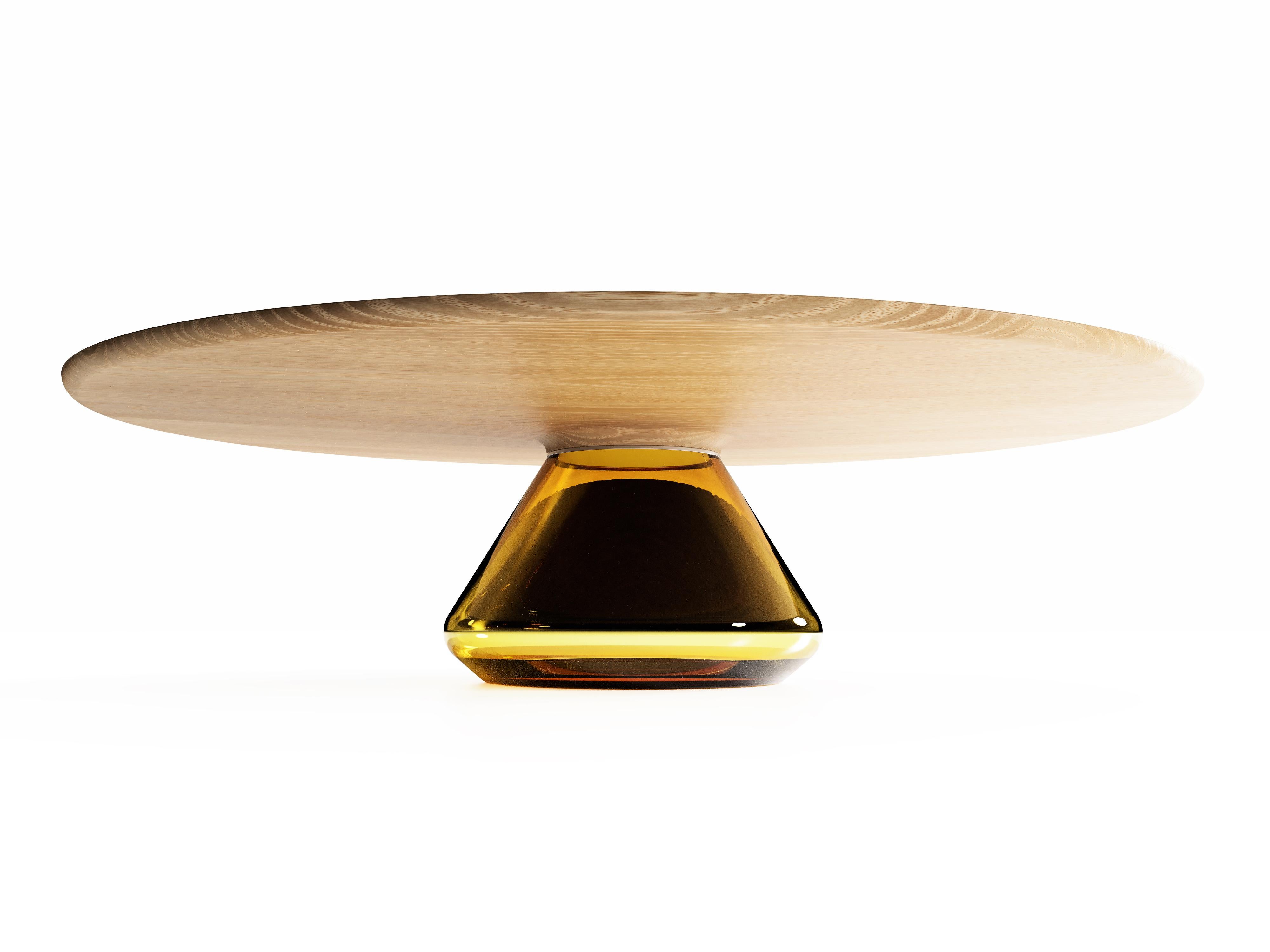 British Amber Eclipse I, Limited Edition Coffee Table by Grzegorz Majka For Sale