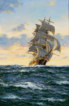 "The American Clipper Red Cloud at Sunset" by Henry Scott