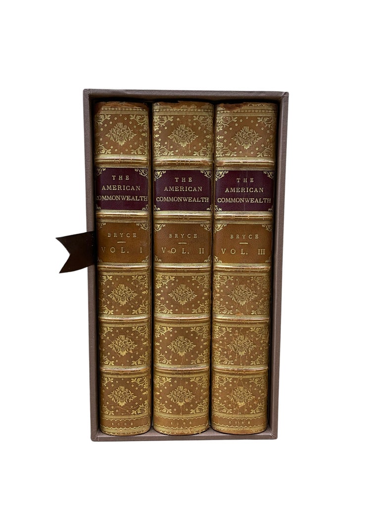 English The American Commonwealth by James Bryce, Three Volume Set, 1888 For Sale