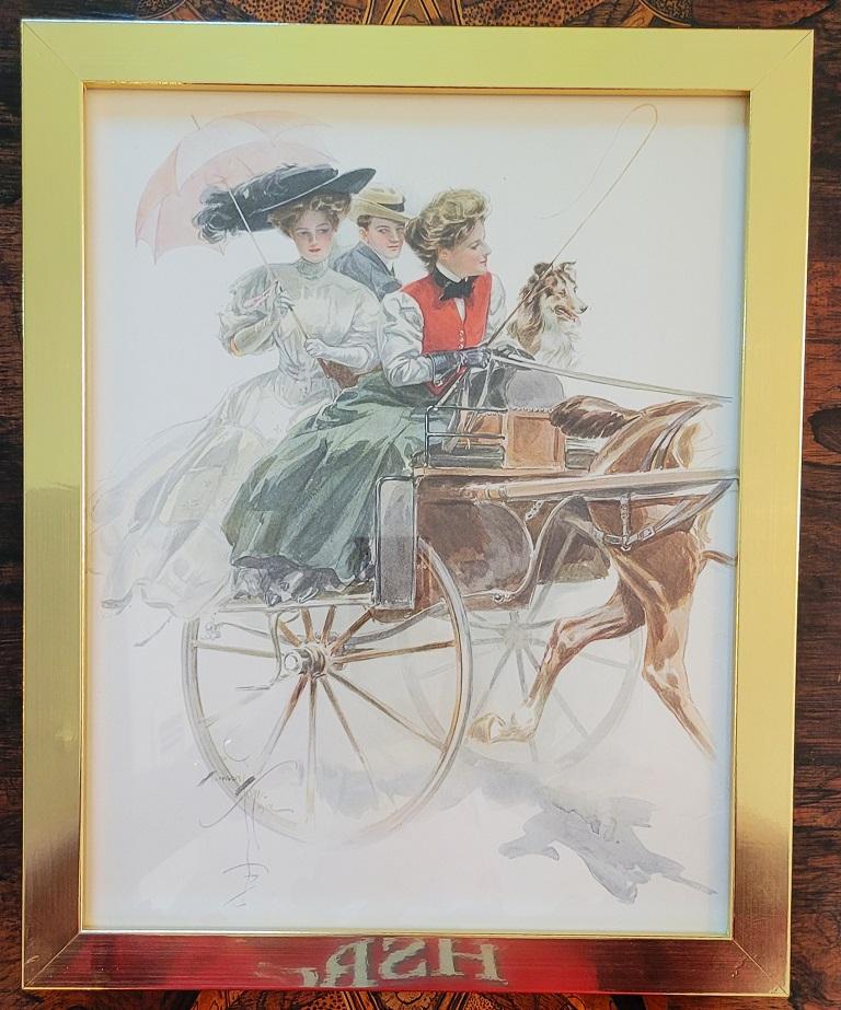 The American Girl in Ireland by Harrison Fisher In Good Condition For Sale In Dallas, TX