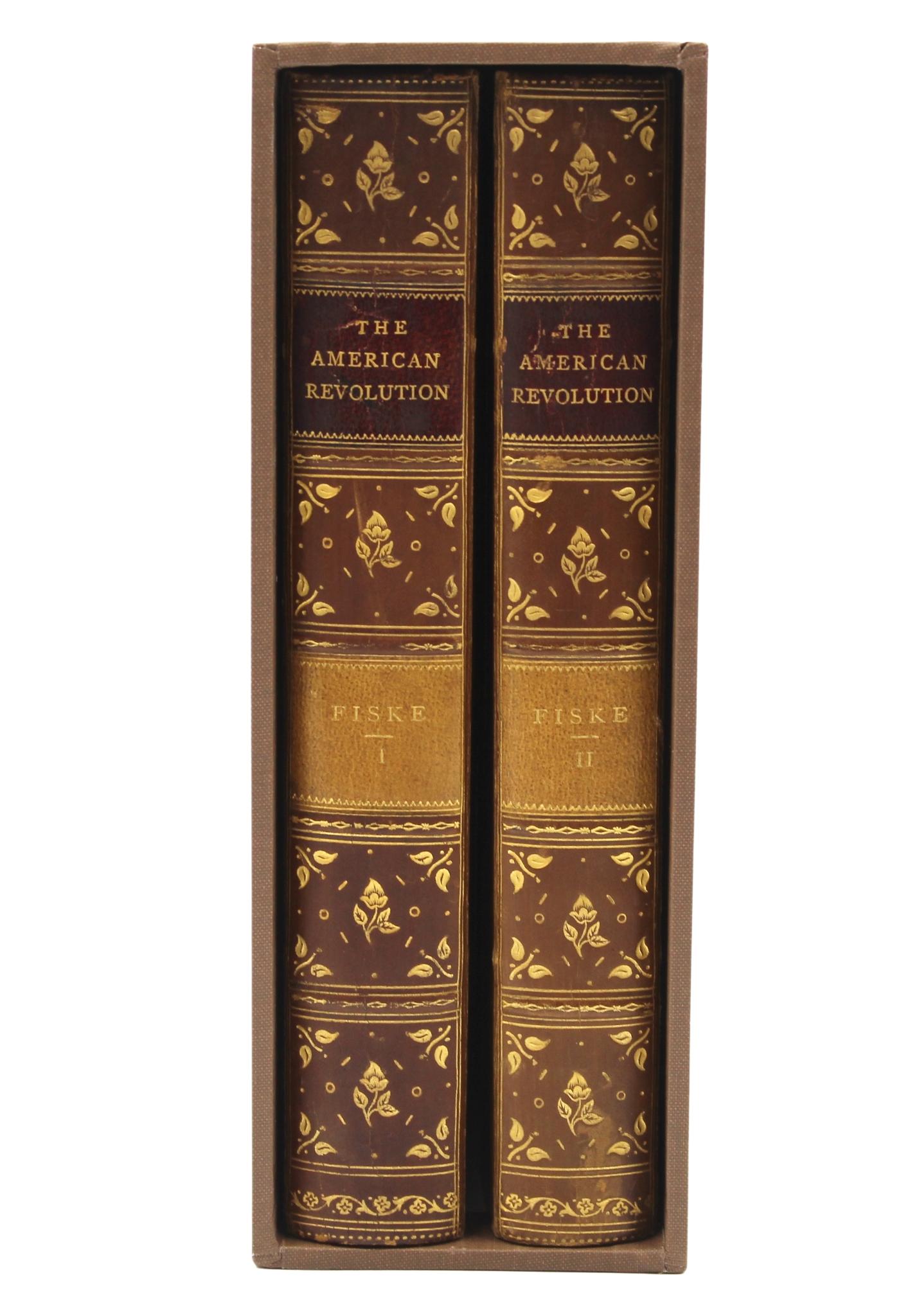 La Révolution américaine de John Fiske, impression ultérieure, deux volumes, 1901 Bon état - En vente à Colorado Springs, CO
