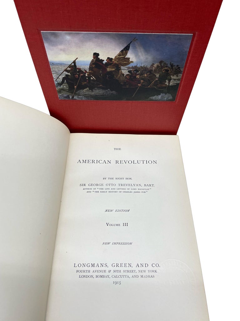 Early 20th Century American Revolution by Sir George Otto Trevelyan, Six Volume Set, 1915