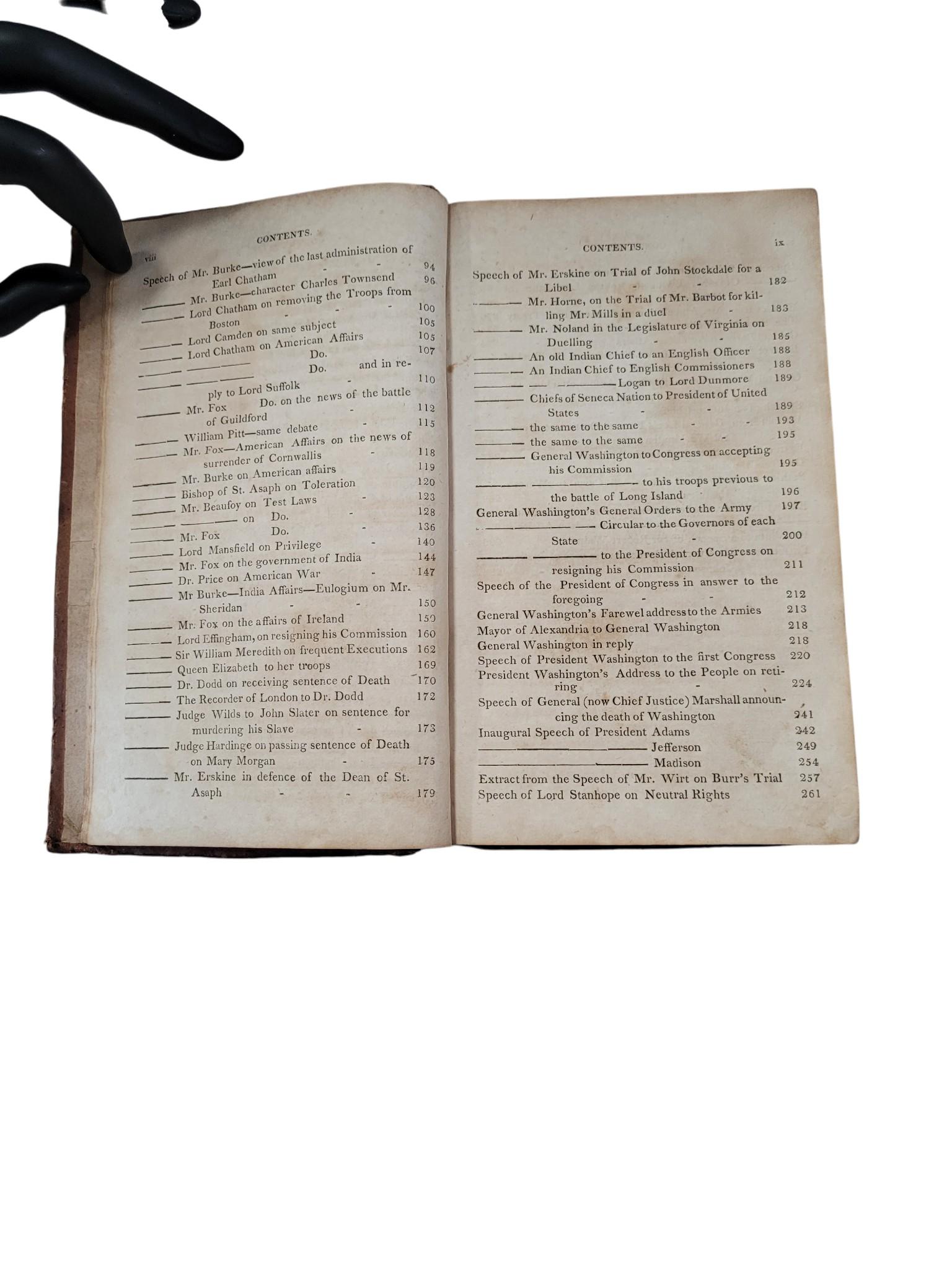 L'orateur américain (1811), première édition en vente 8