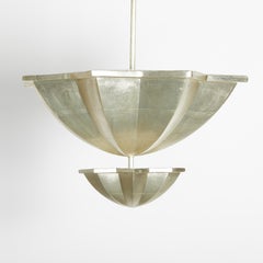 Amina-Anhänger Deckenleuchte aus Weißgold von David Duncan Studio