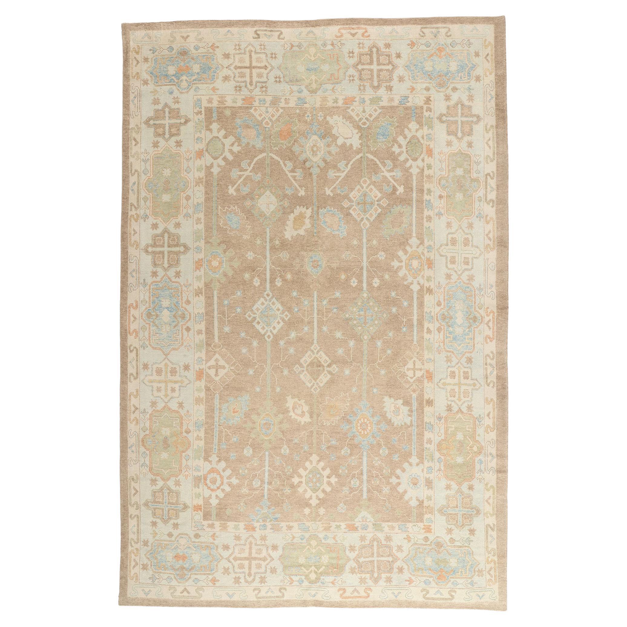 The Anatolian Archive: A Modern Turkish Oushak Masterpiece of Cultivated Calm