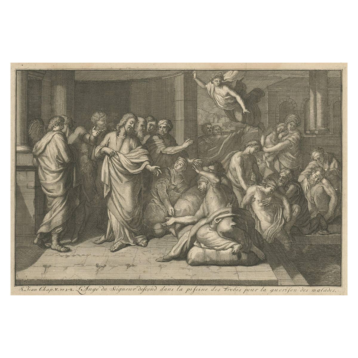 The Angel & Jesus with the Sick in Bethesda Near Jerusalem's Sheep Gate, 1754