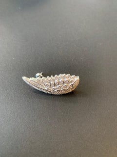 White Diamond White Gold, Angel Wing Earrings