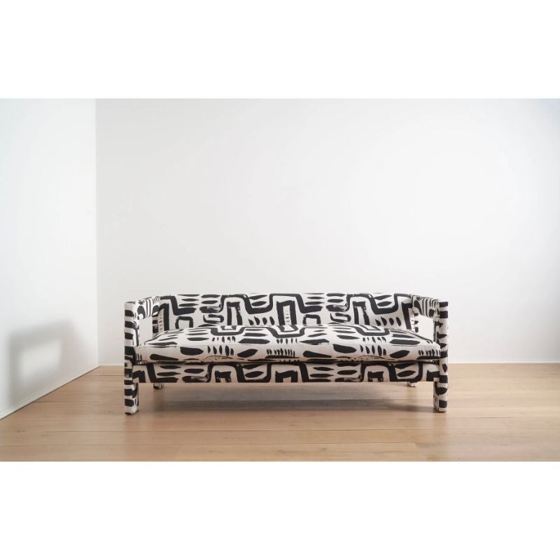 The Angle II Angle Sofa in Grace Black Tuxedo Color by TRNK