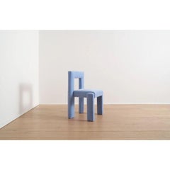 Silla de comedor sin brazos Angle II en color Hydrangea by TRNK