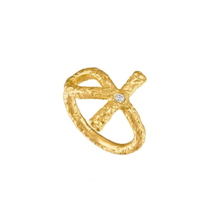 Artisan The Ankh Ring in 22k gold For Sale