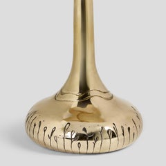 The Anouk Side Table in Polished Bronze. Made in UK. Sculptural & Functional