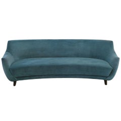 The Anton Curved Sofa in Deep Teal by Van den Akker