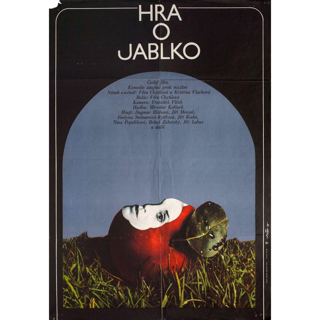 Original 1977 Czech A1 poster by Jaroslav Fiser for. Very good condition, folded. Many original posters were issued folded or were subsequently folded. Please note: the size is stated in inches and the actual size can vary by an inch or more.
   