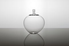 The 'Äpplet' 'Apple' Vase Sculpture by Ingeborg Lundin, Orrefors Expo, 1957