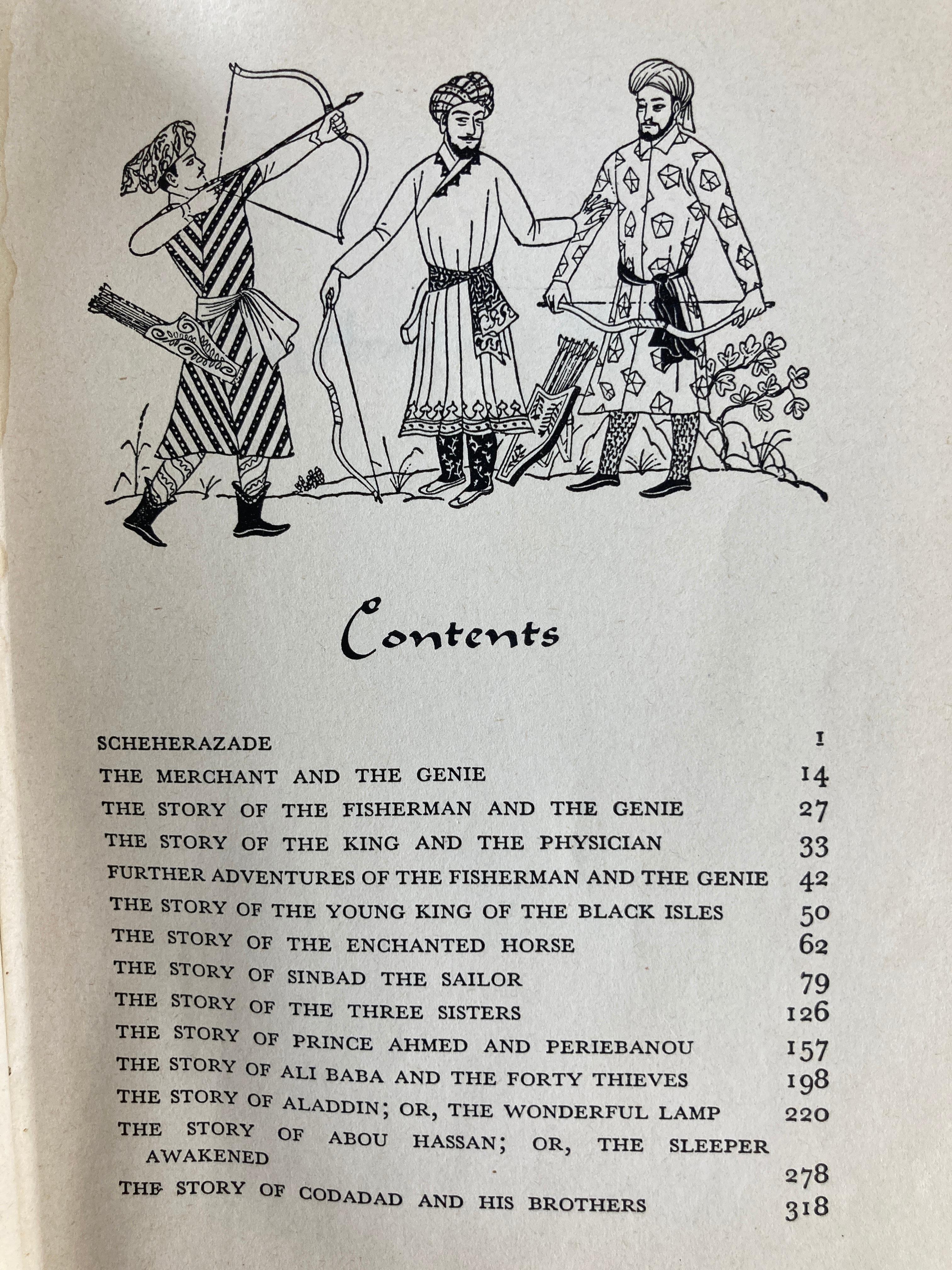 The Arabian Nights Grosset & Dunlap Illustrated Junior Library, 1946 1st Ed. 2