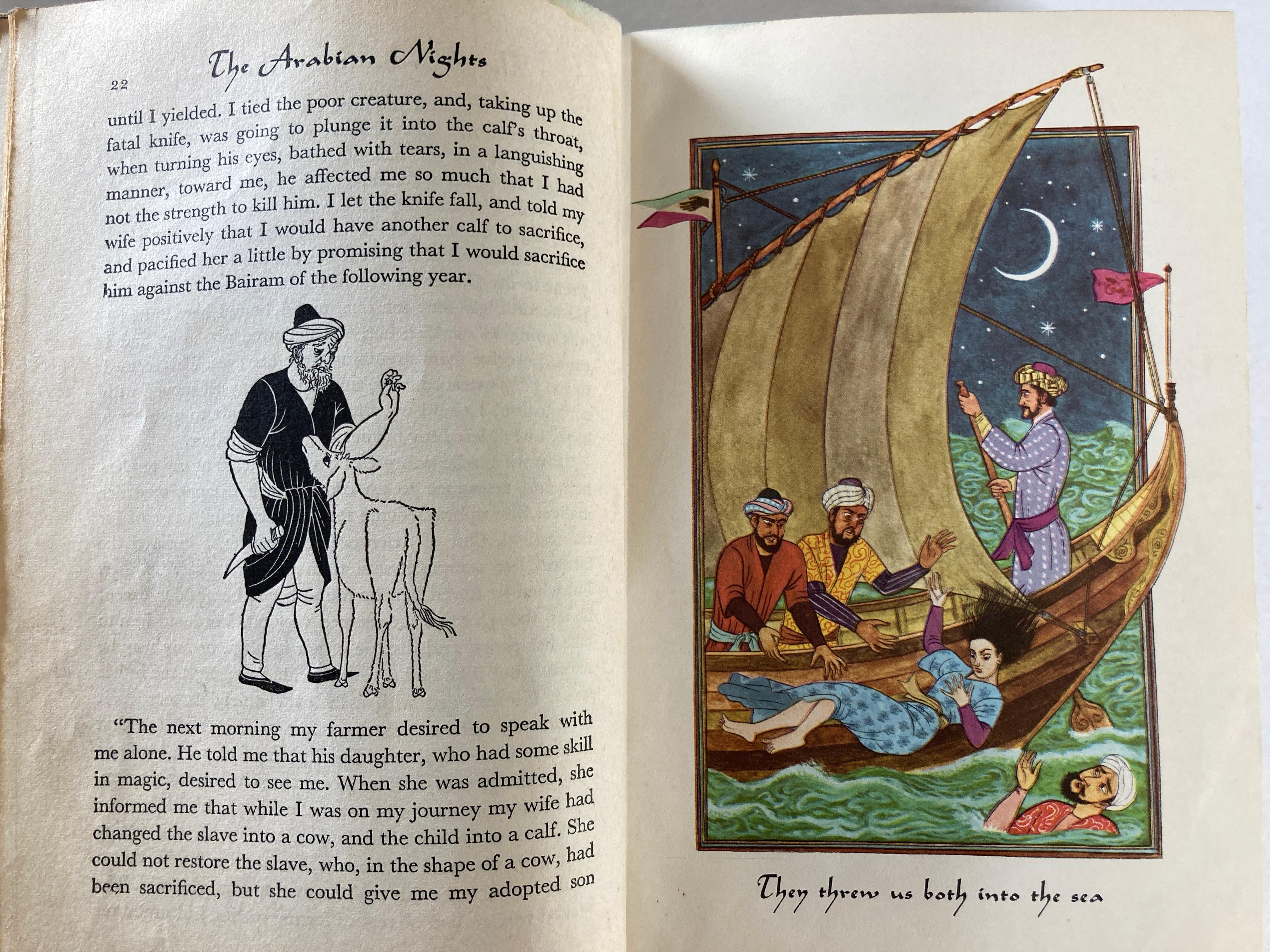 The Arabian Nights Grosset & Dunlap Illustrated Junior Library, 1946 1st Ed. 4