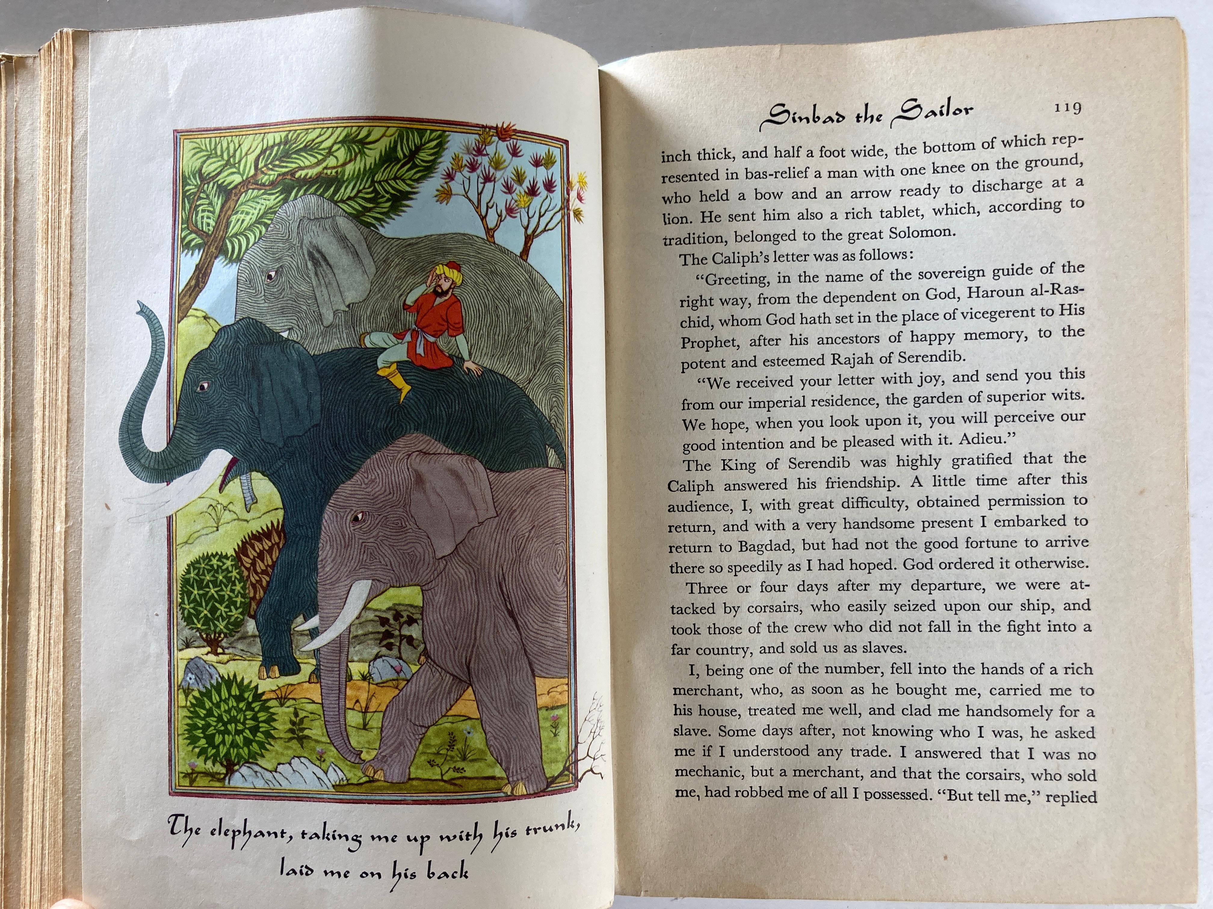 The Arabian Nights Grosset & Dunlap Illustrated Junior Library, 1946 1st Ed. 7