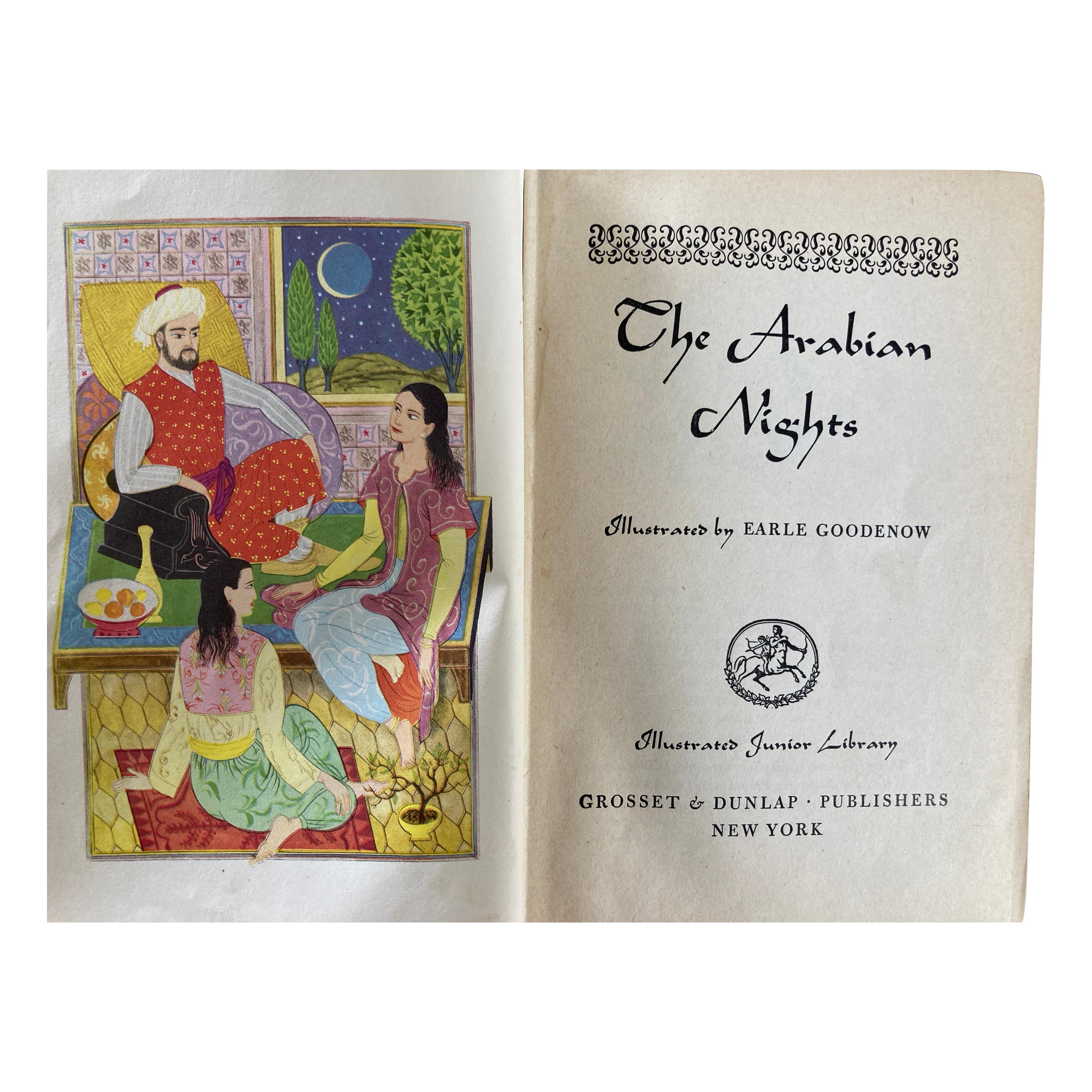 The Arabian Nights Grosset & Dunlap Illustrated Junior Library, 1946 1st Ed.