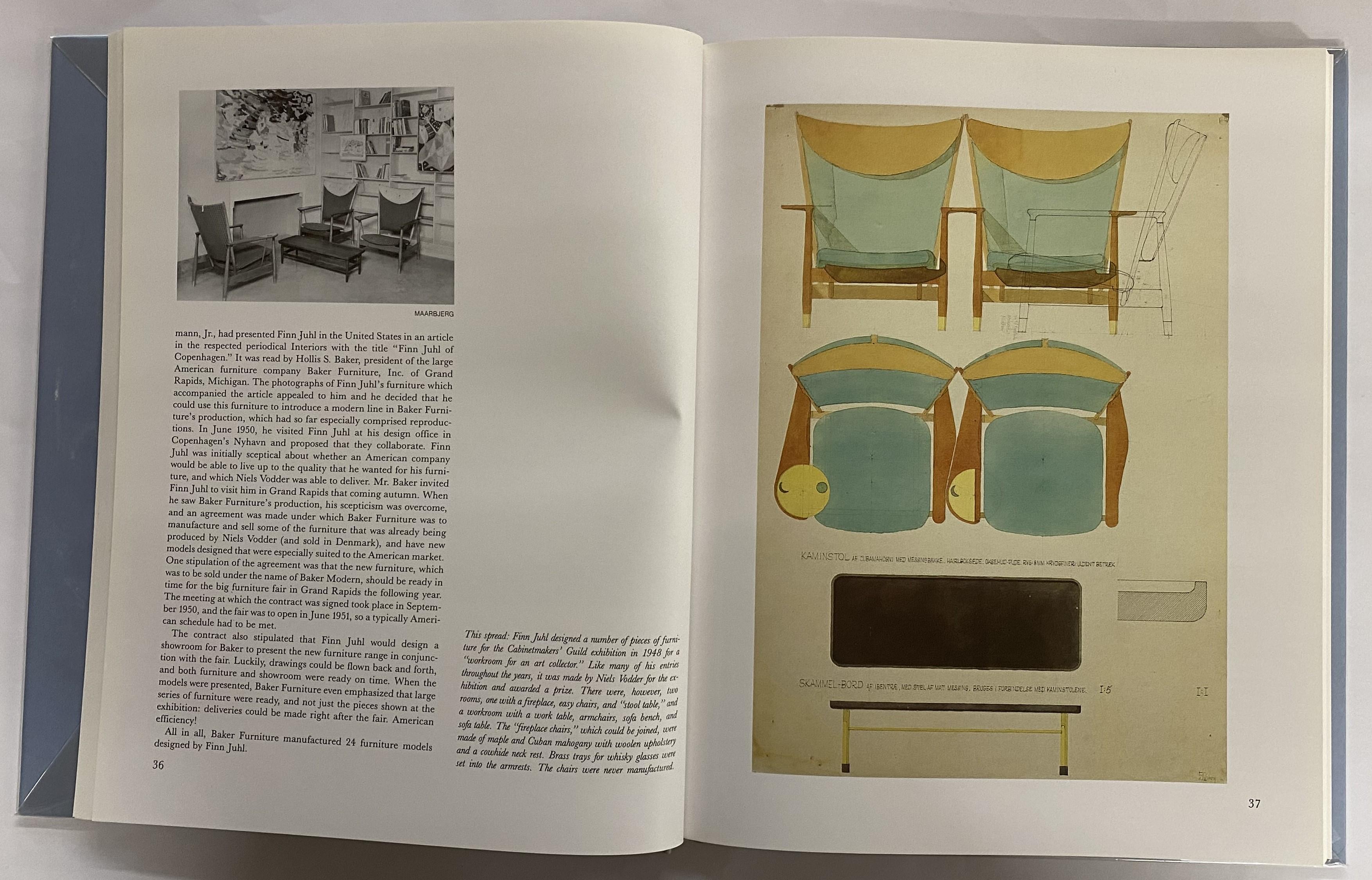 Finn Juhl: Furniture, Architecture, Applied Art by Esbjorn Hiort (Book) In Good Condition For Sale In North Yorkshire, GB