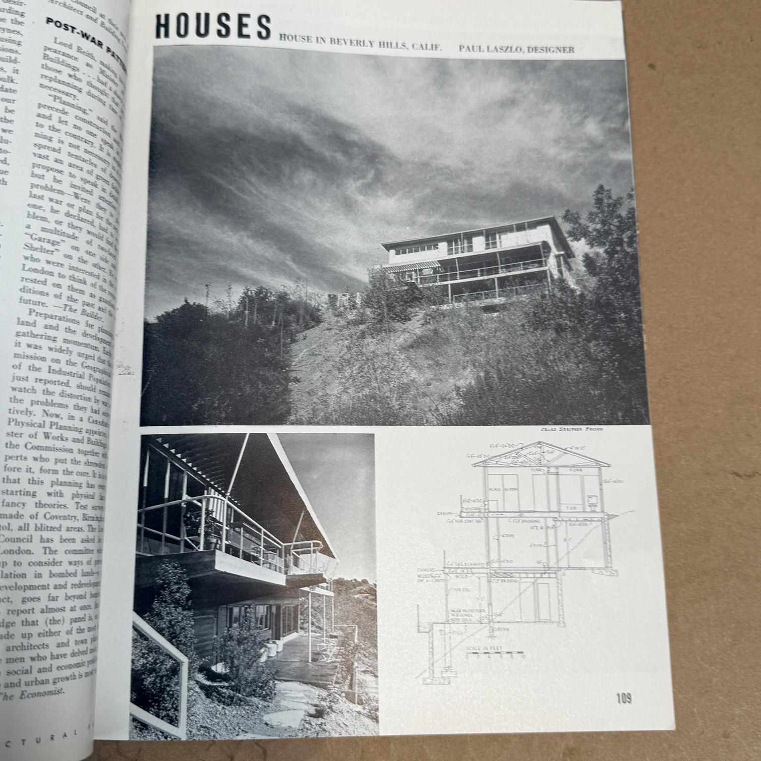 20ième siècle The Architectural Forum August 1941 Magazine Time Inc en vente