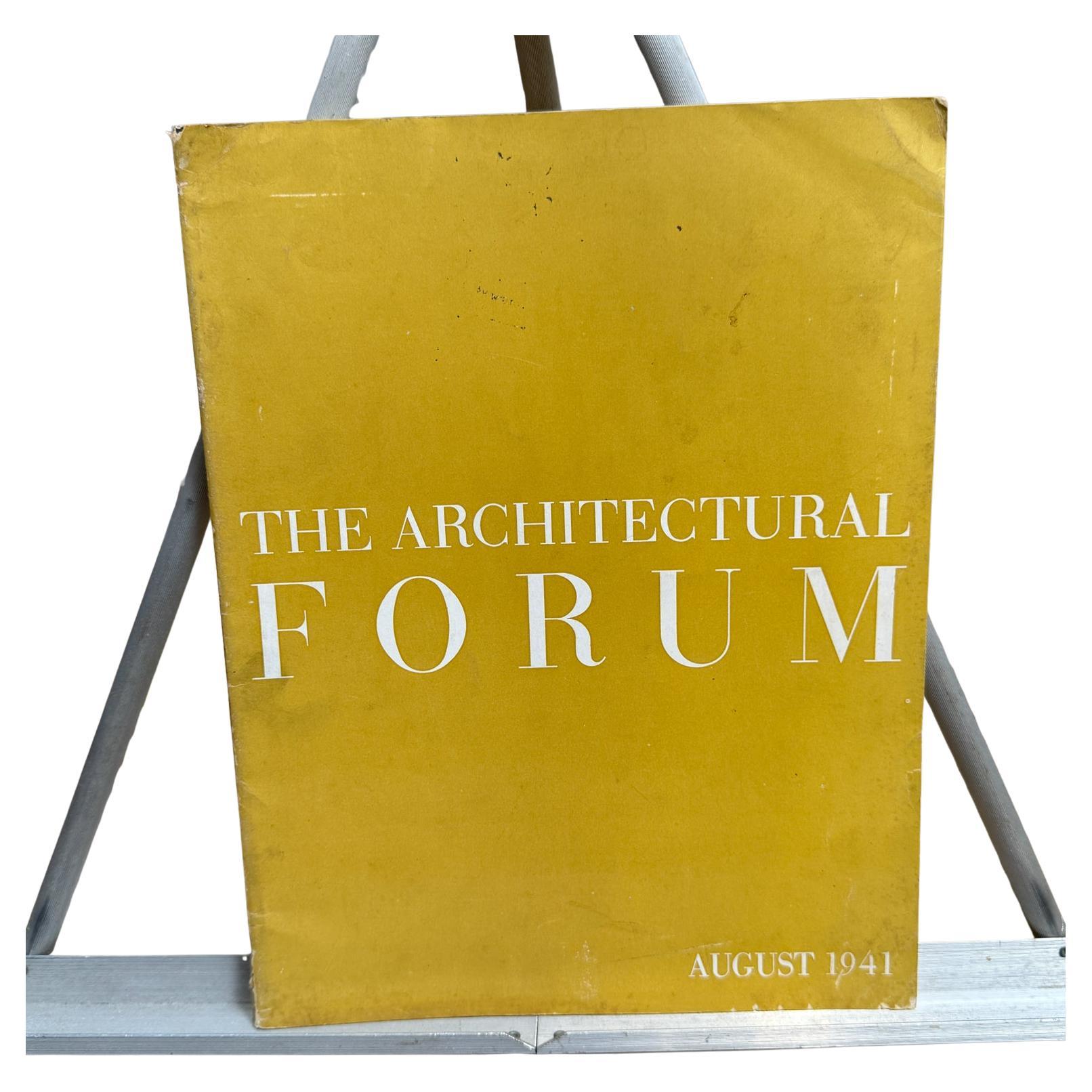 The Architectural Forum August 1941 Magazine Time Inc