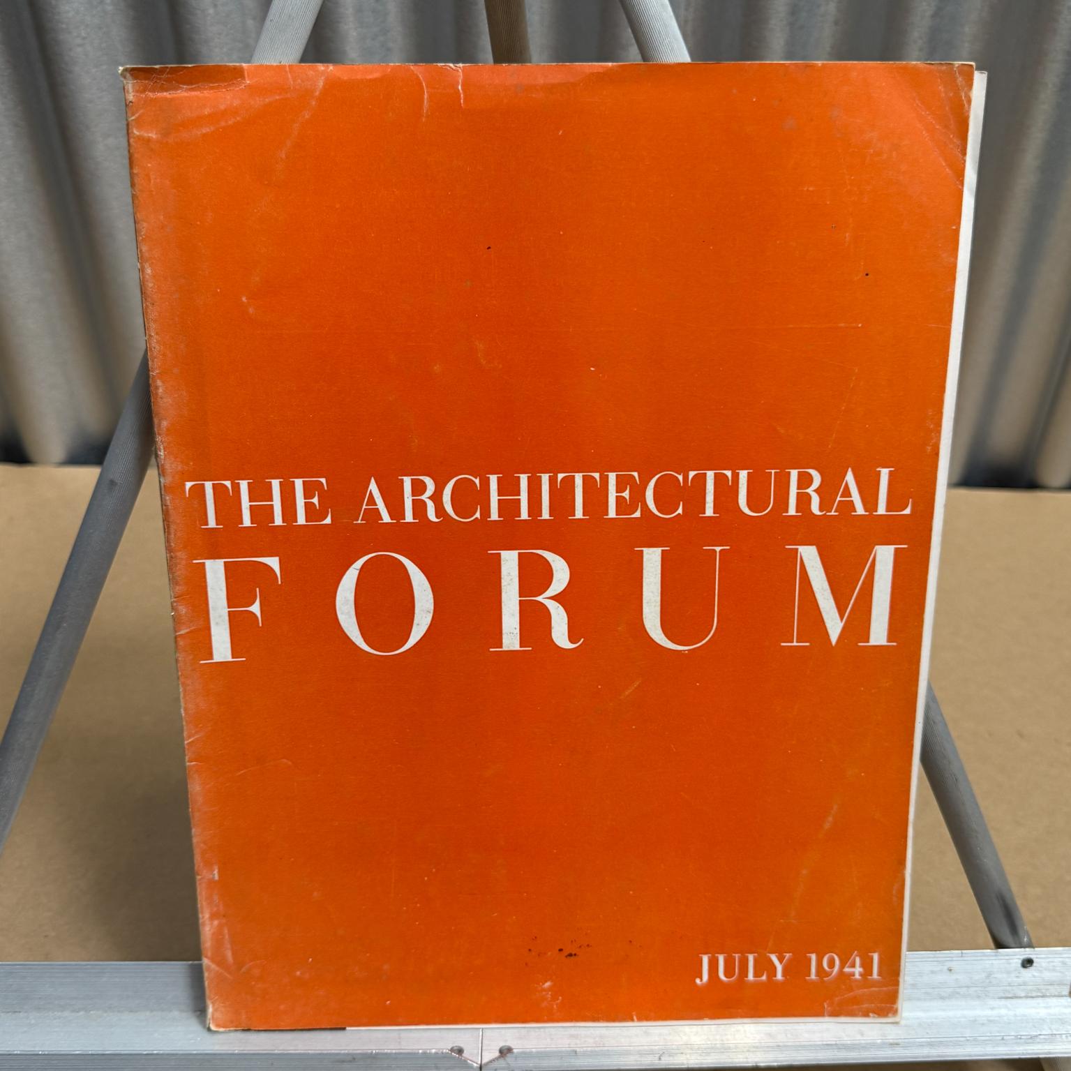 The Architectural Forum July 1941
spiral bound magazine of building and architecture
Time Inc publisher
9 .19 W x 11.88 H x .25
Original preowned vintage condition
Refer to images listed