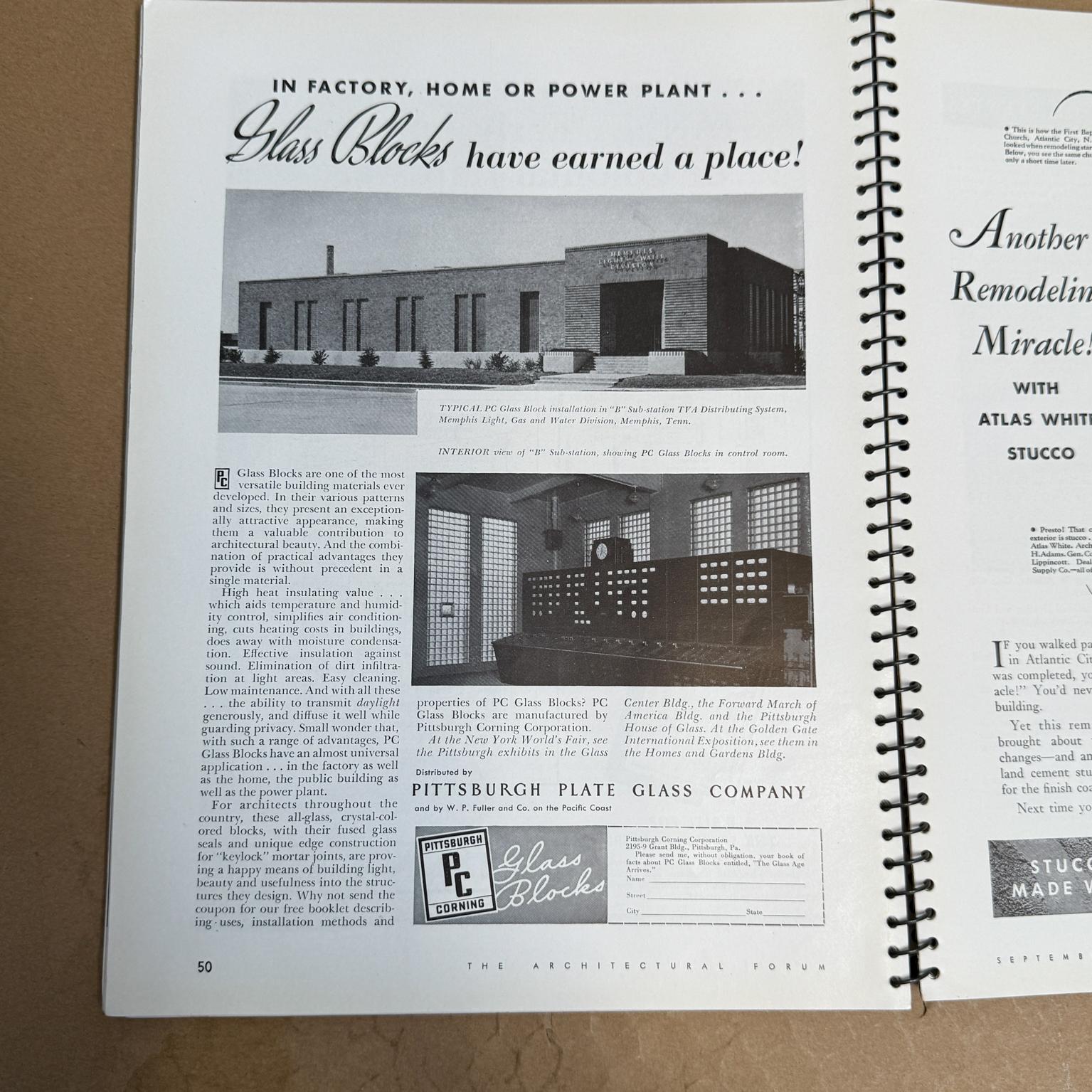 The Architectural Forum September 1939 Magazine Time Inc en vente 1