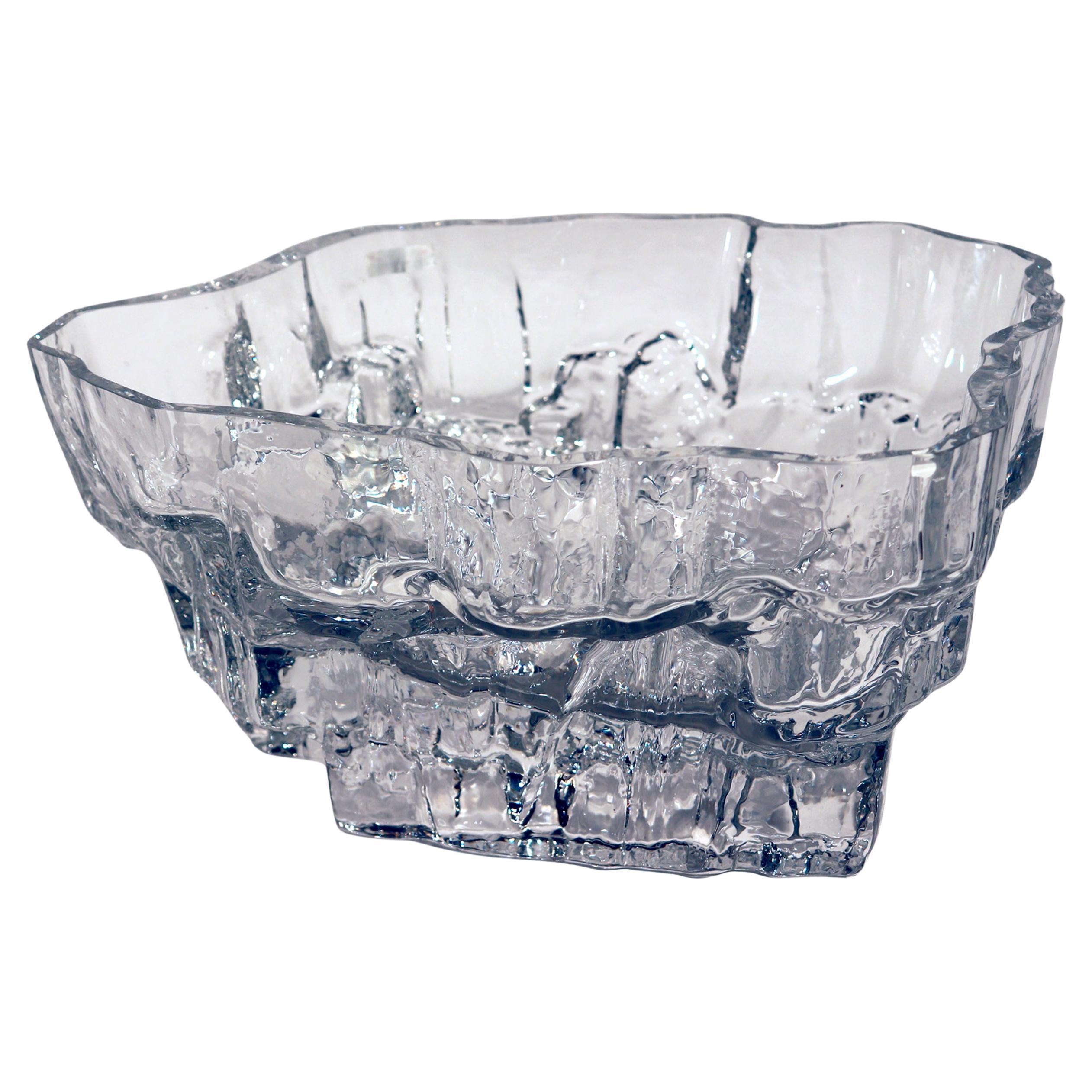 The Arctic Edge: Tapio Wirkkala's Sculptural 'Inari' Ice Glass Bowl