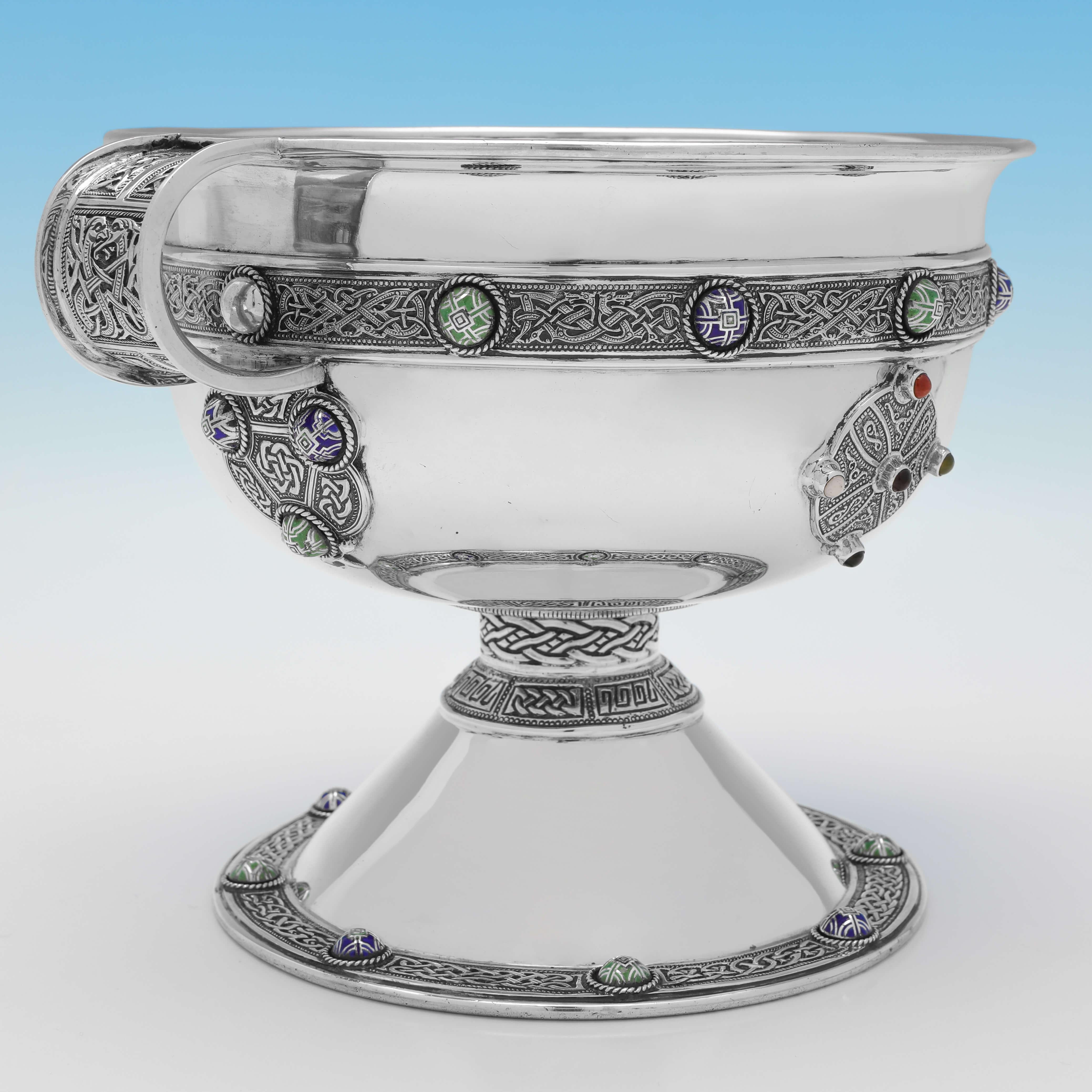 The Ardagh Chalice is considered to be one of the greatest treasures of the early Irish Church, and one of the finest known works of Insular art. It is thought to have been made in the 8th Century AD, and was discovered in 1868 by Jim Quin & Paddy